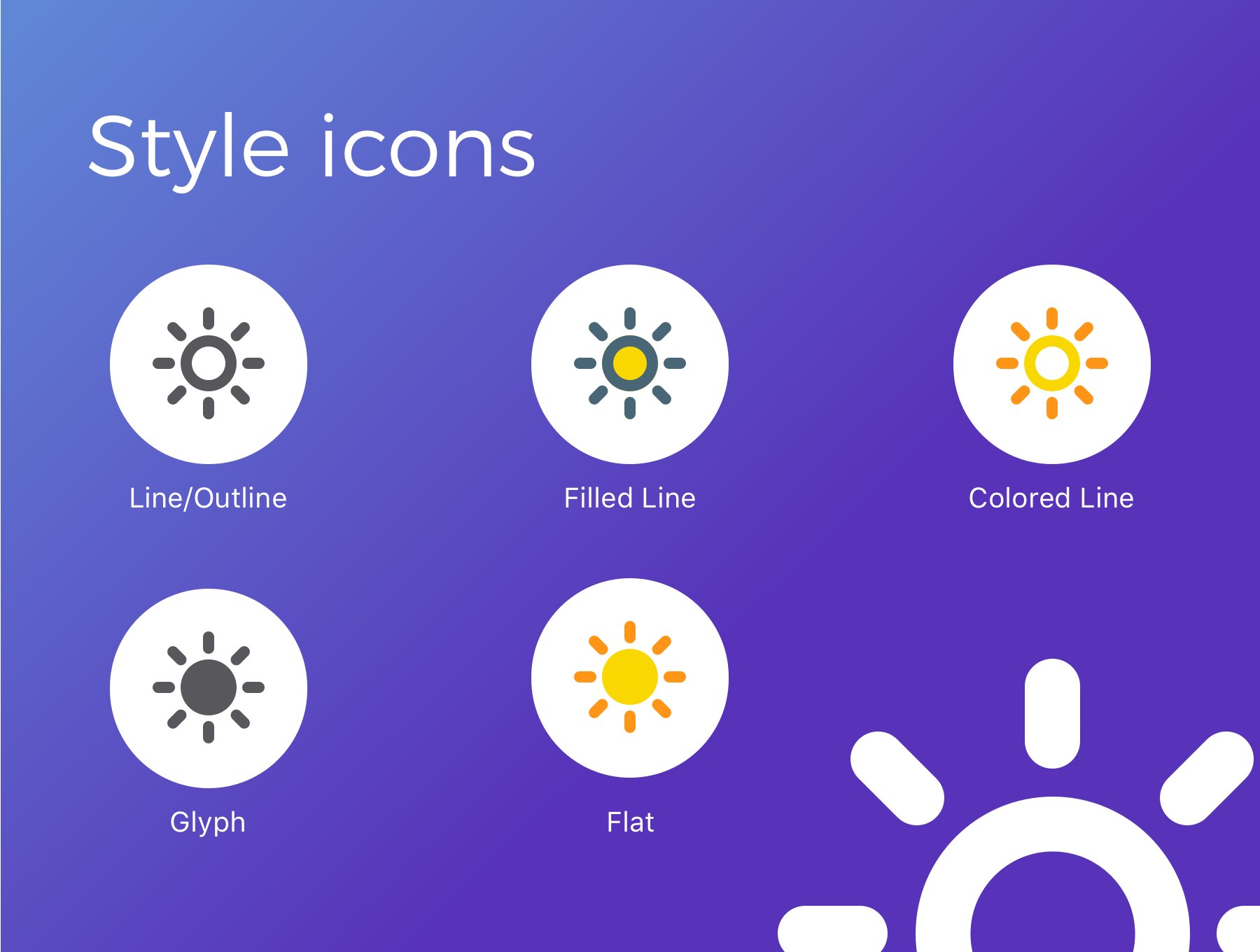 天气图标集 Weather Icon Set