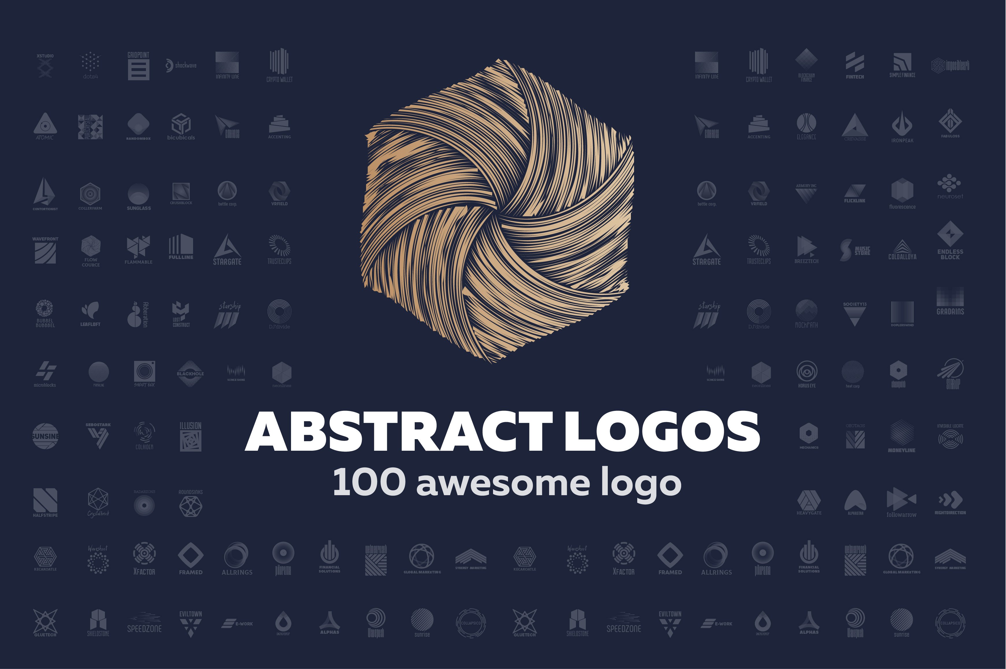 100个高端矢量LOGO商标模板素材 abstract lo