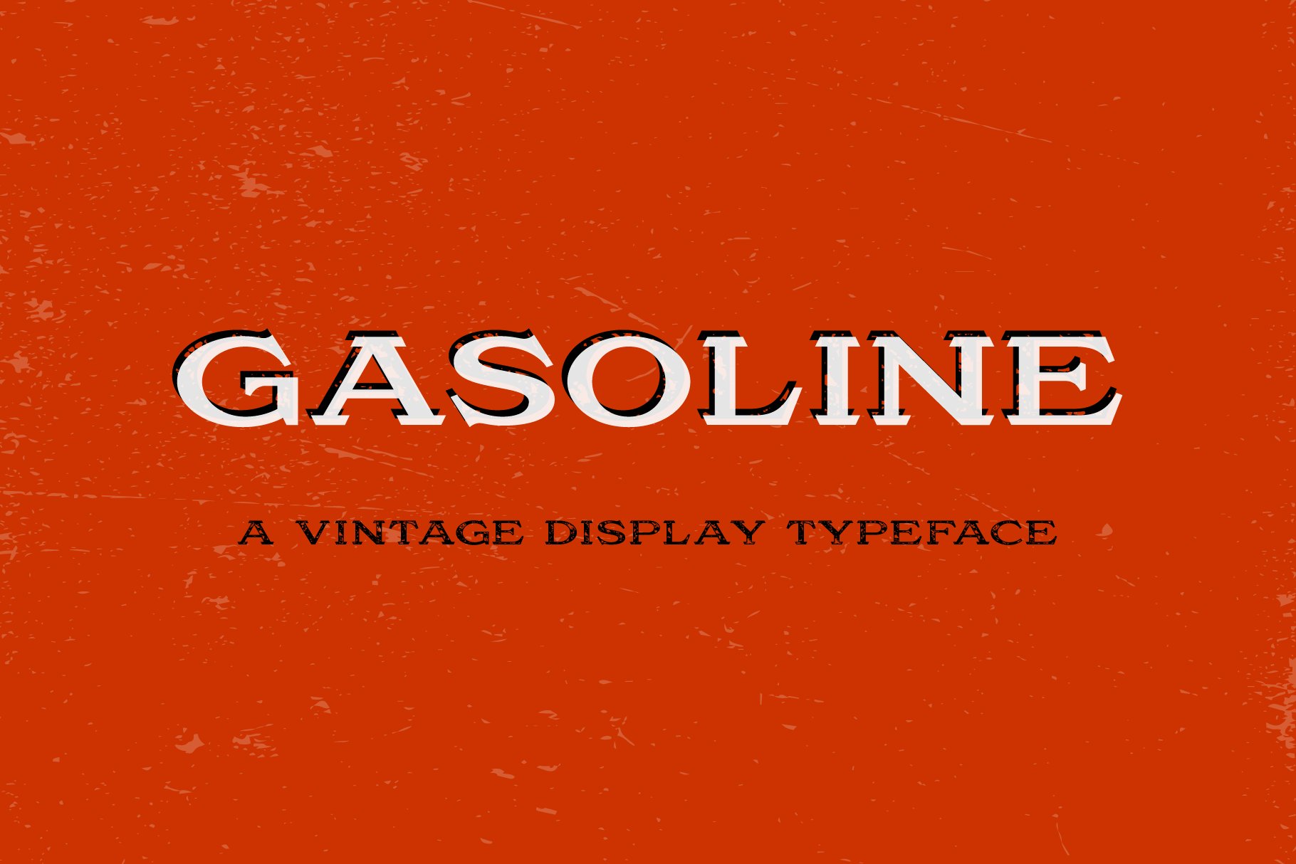 老式经典衬线英文字体 Gasoline