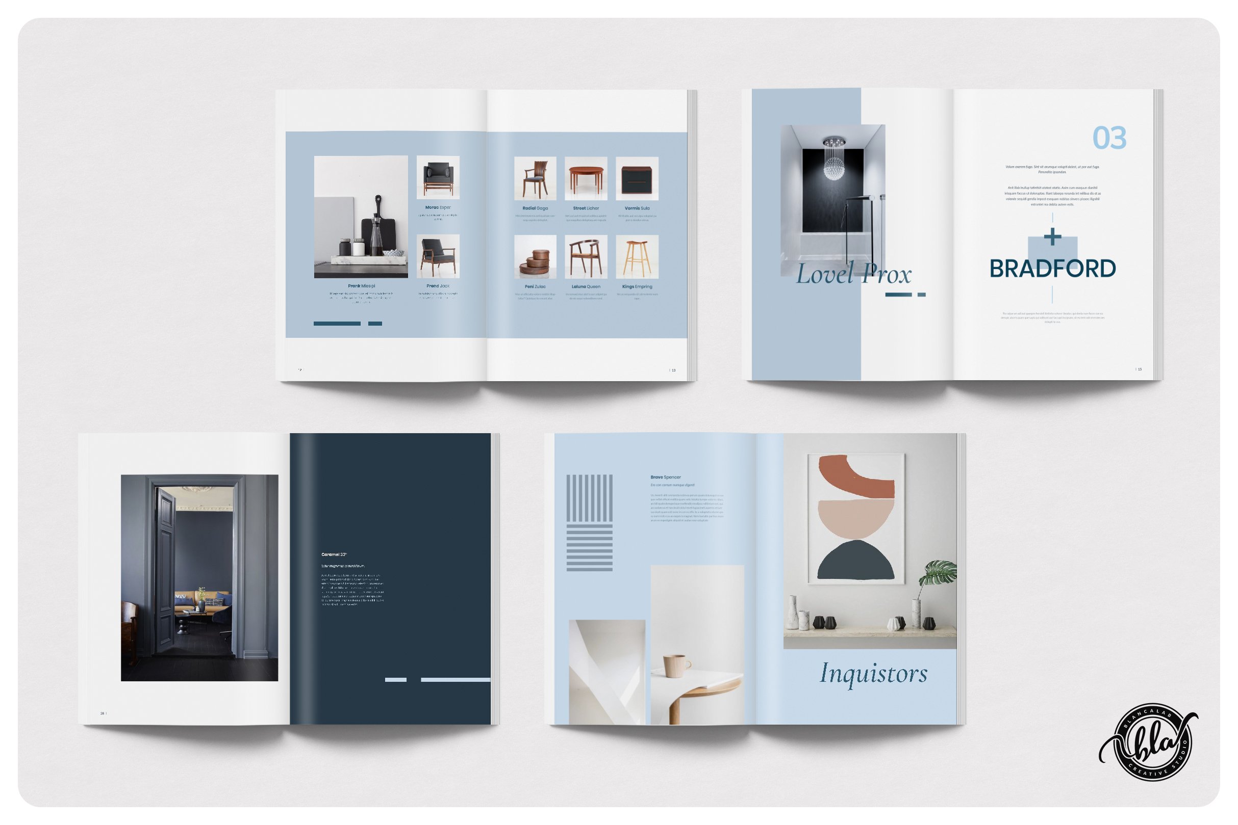 室内设计摄影画册手册模板 MONTISS Interior