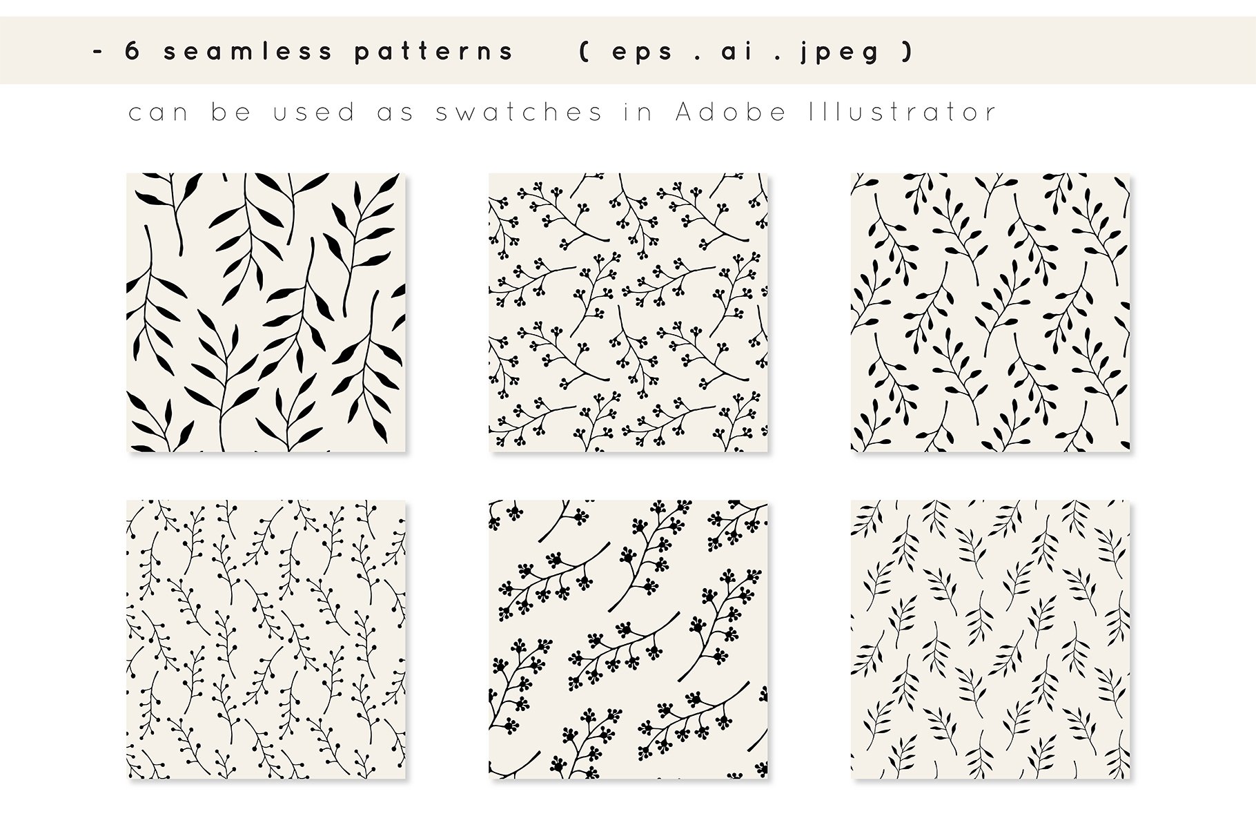 植物图案插图矢量素材集 Botanic Graphic Co