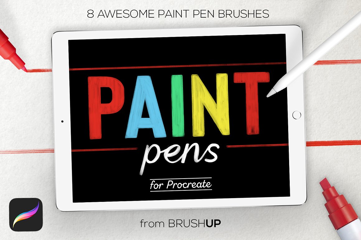 油漆笔刷 Paint Pens for Procreate