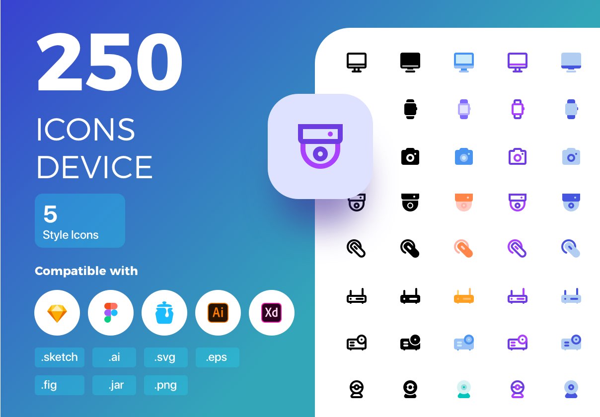 数码产品图标大集合 Device Icon Set