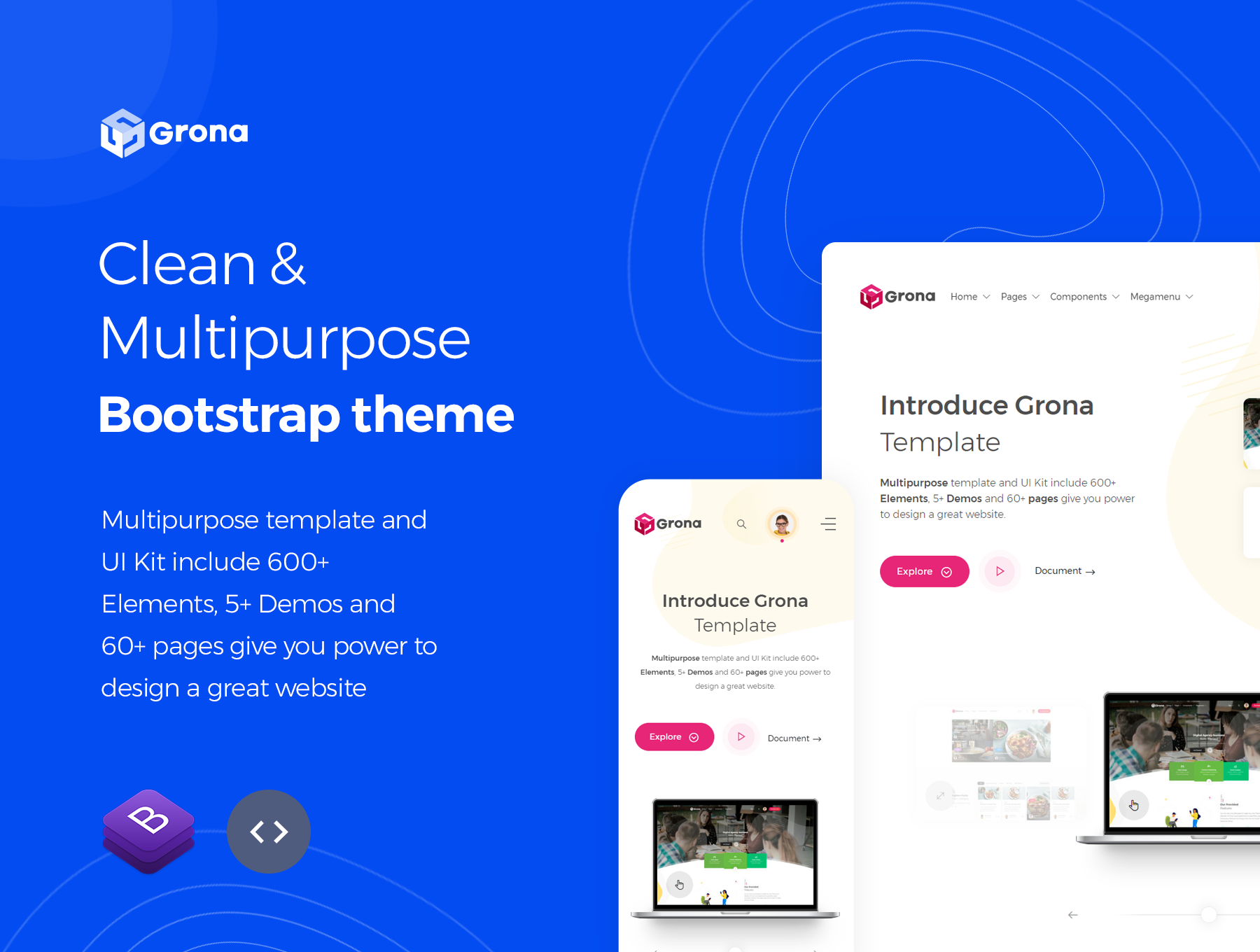Grona - Bootstrap template and