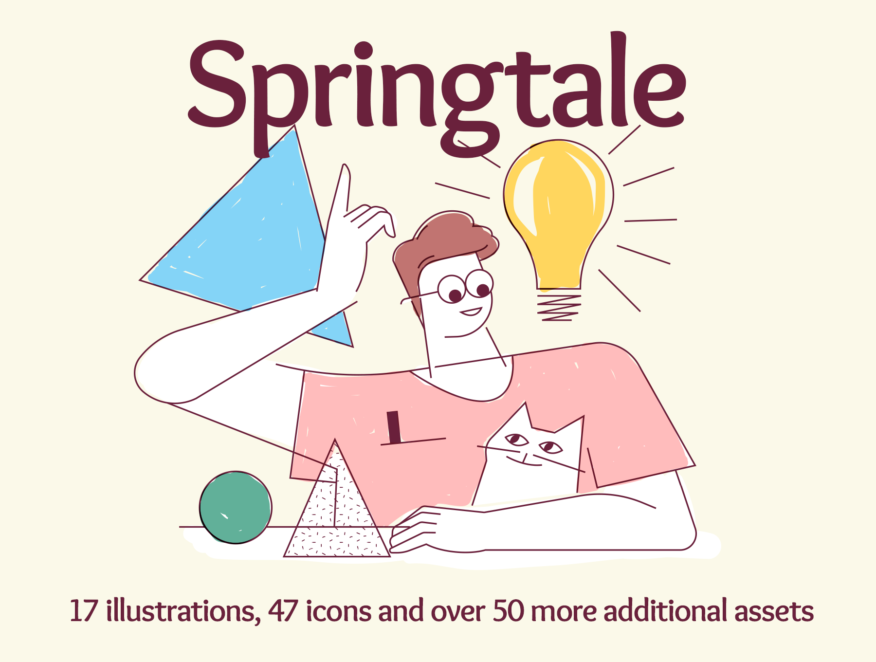 创意网页Web APP插图插画素材 Springtale -