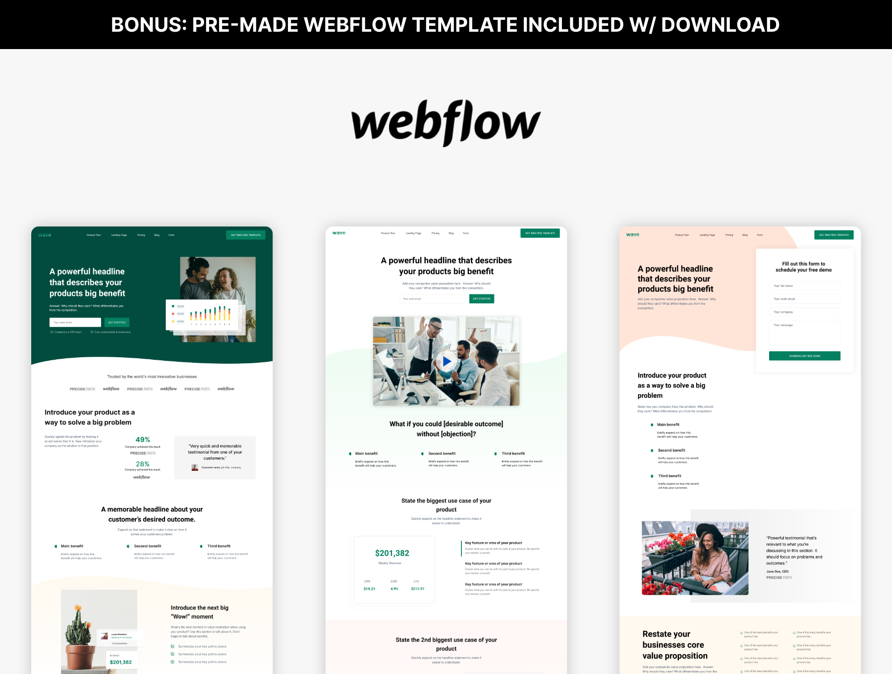Wave — HTML5 + Webflow Theme f