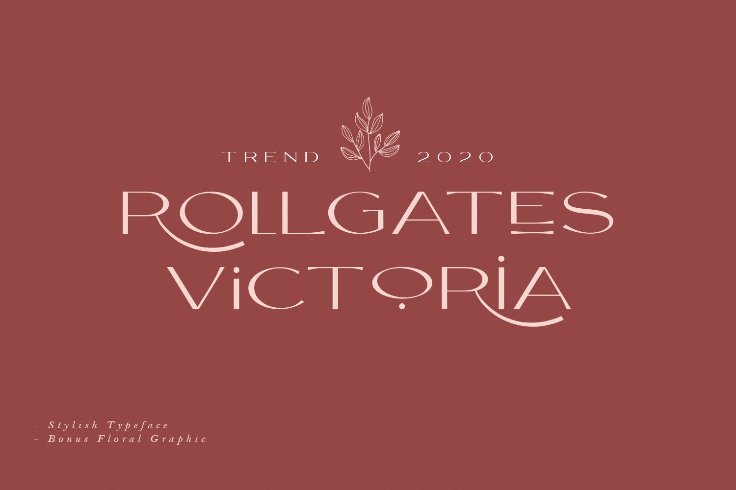 维多利亚精美英文无衬线字体 Rollgates Victor