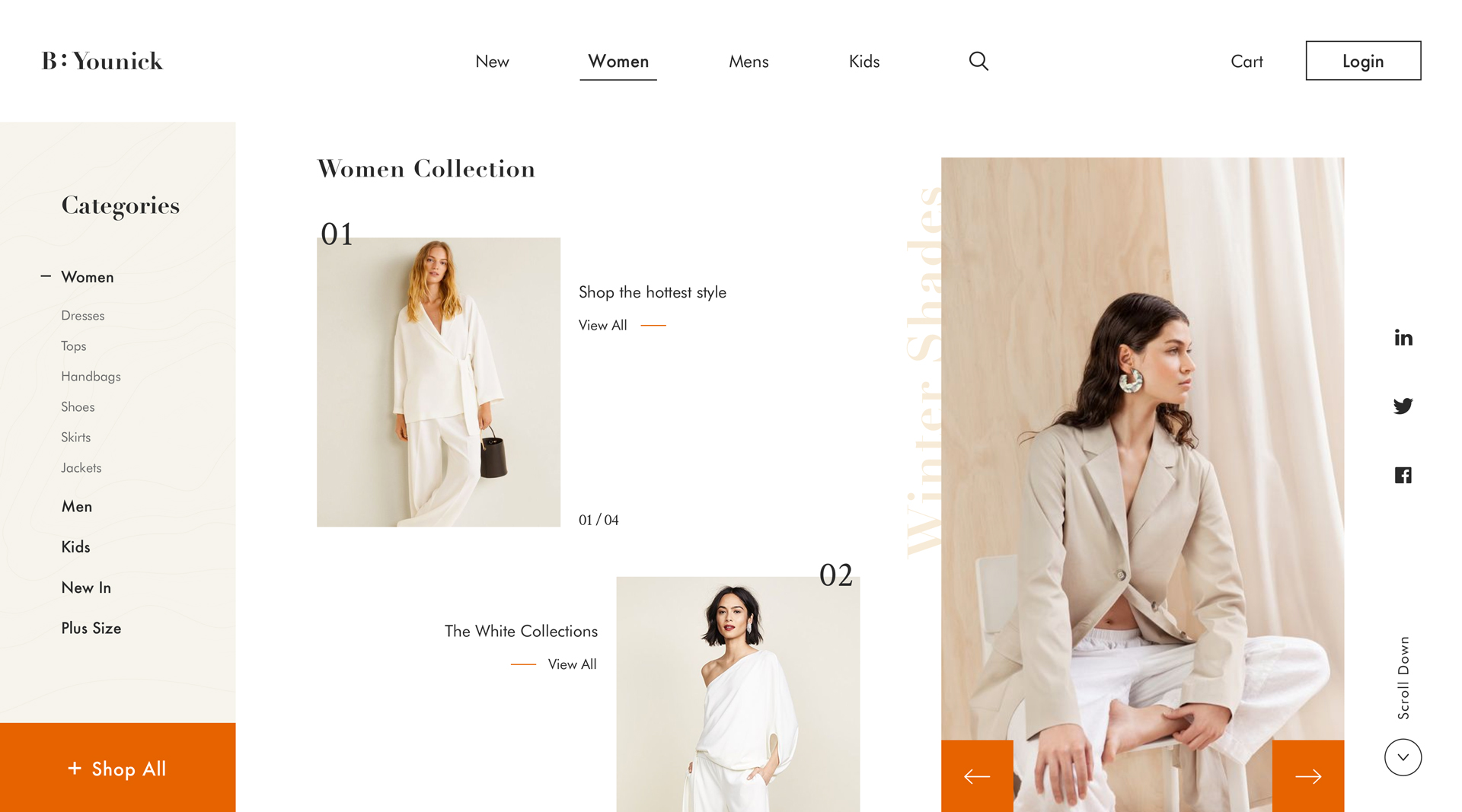 时尚服饰电子商务网站模板 Fashion E-Commerc
