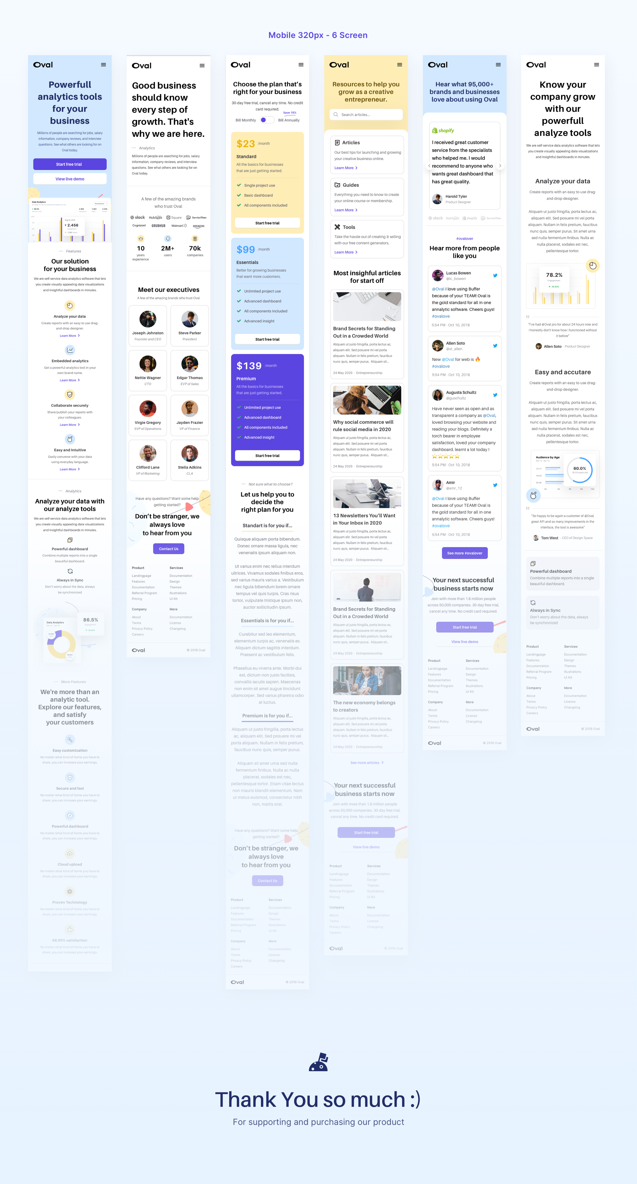 SaaS用户管理Web网站模板 Oval SaaS Prod