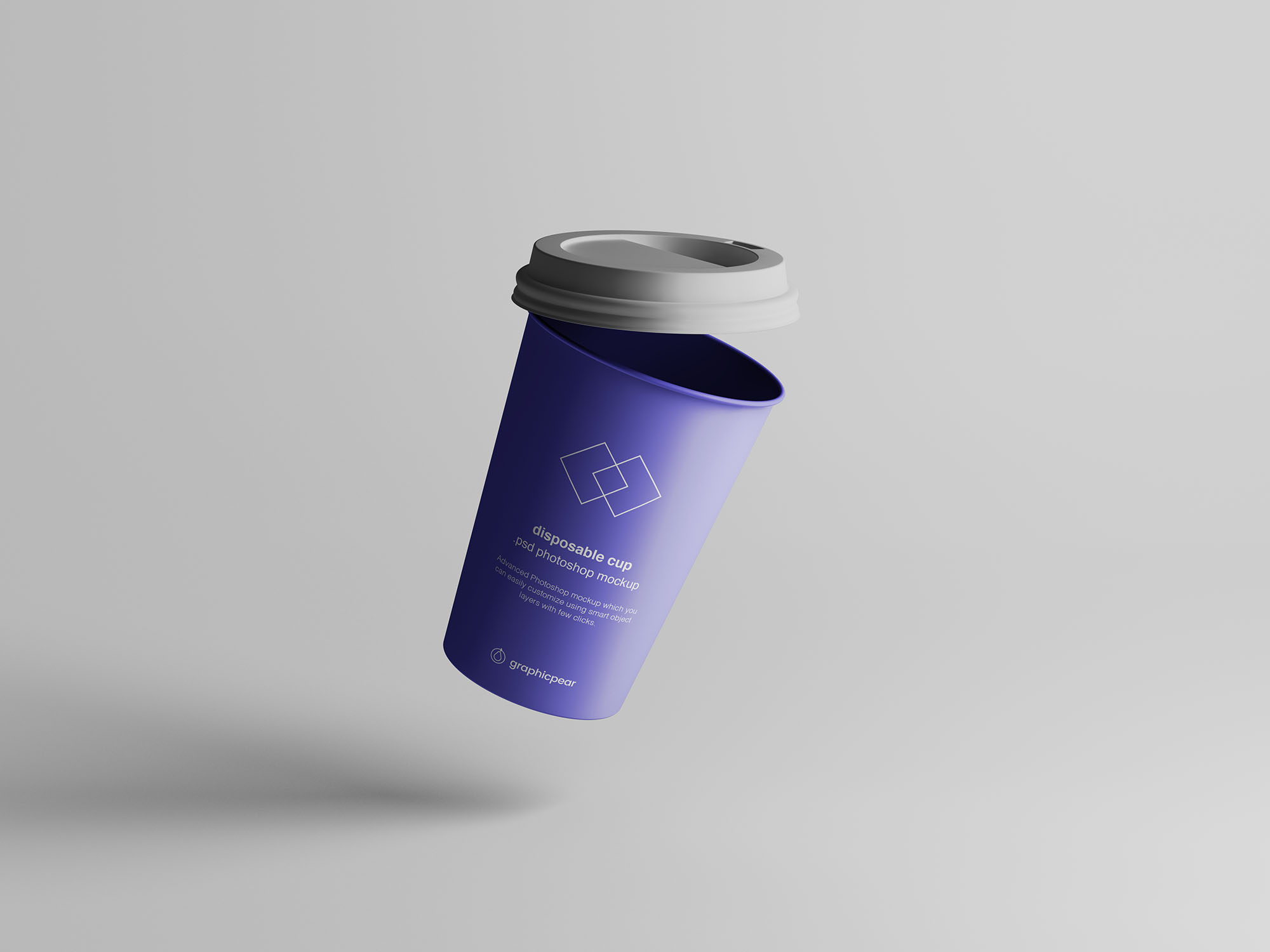 咖啡杯热饮杯应用VI样机展示效果PSD模板 Coffee C