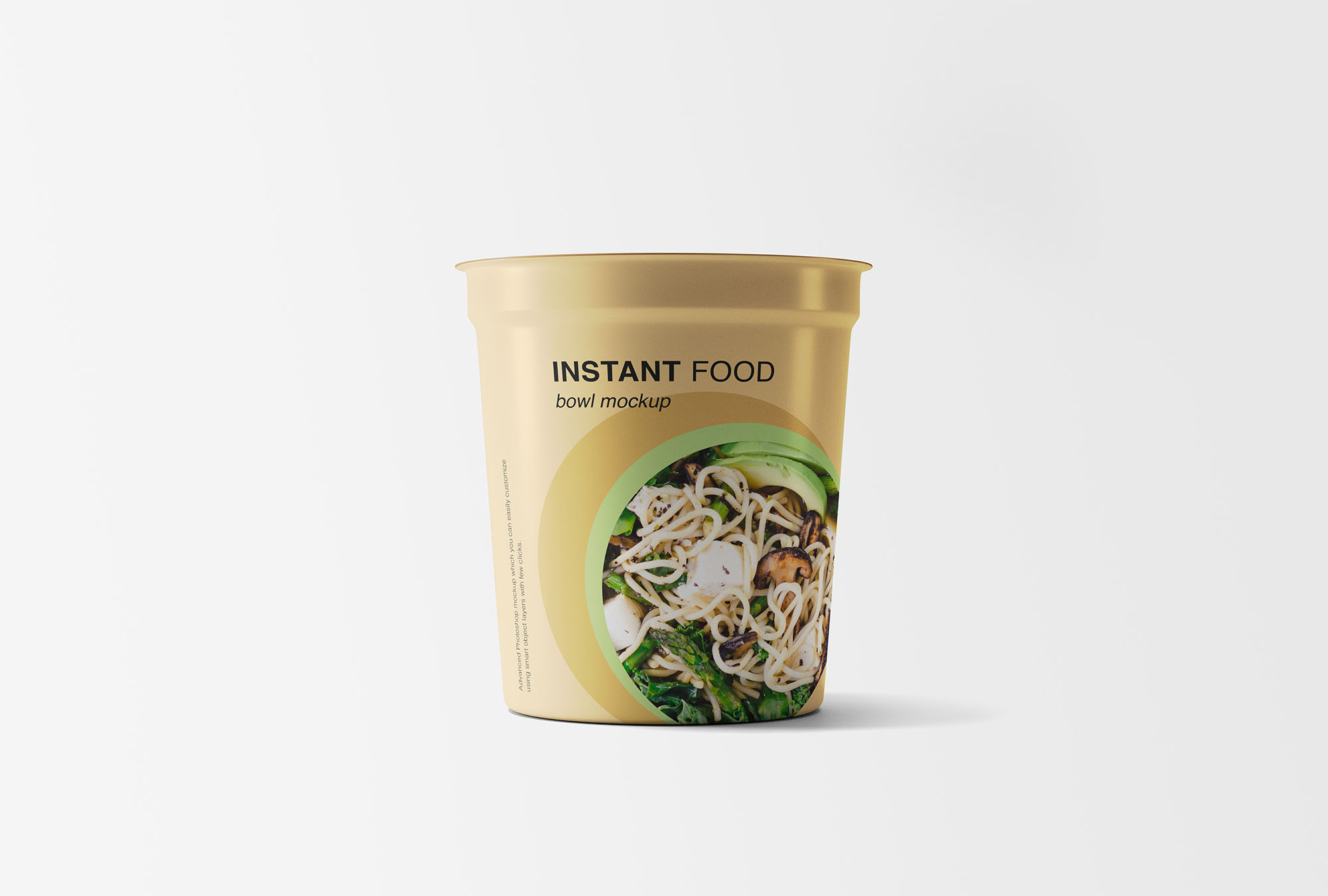 速食碗杯面包装外观设计预览样机 Instant Food