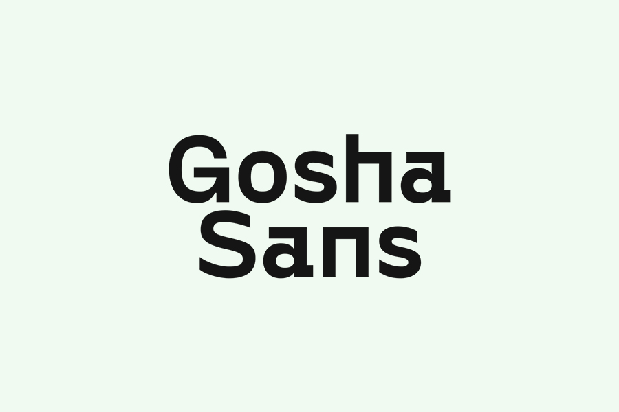 老式东欧俄罗斯潮流趋势 Gosha Sans 无衬线英文字体