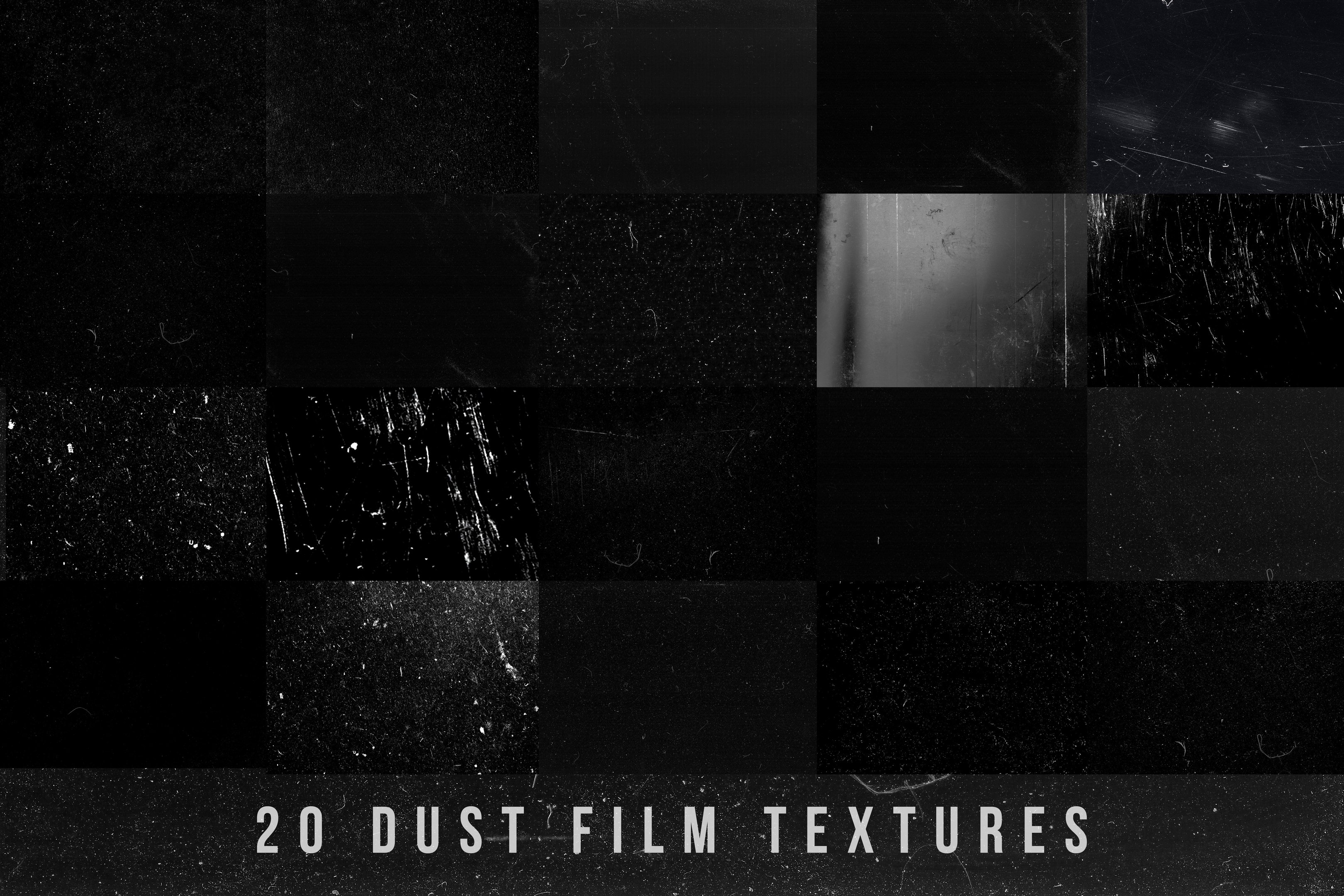 复古电影级胶片质感尘埃灰尘纹理素材 Film Dust Te