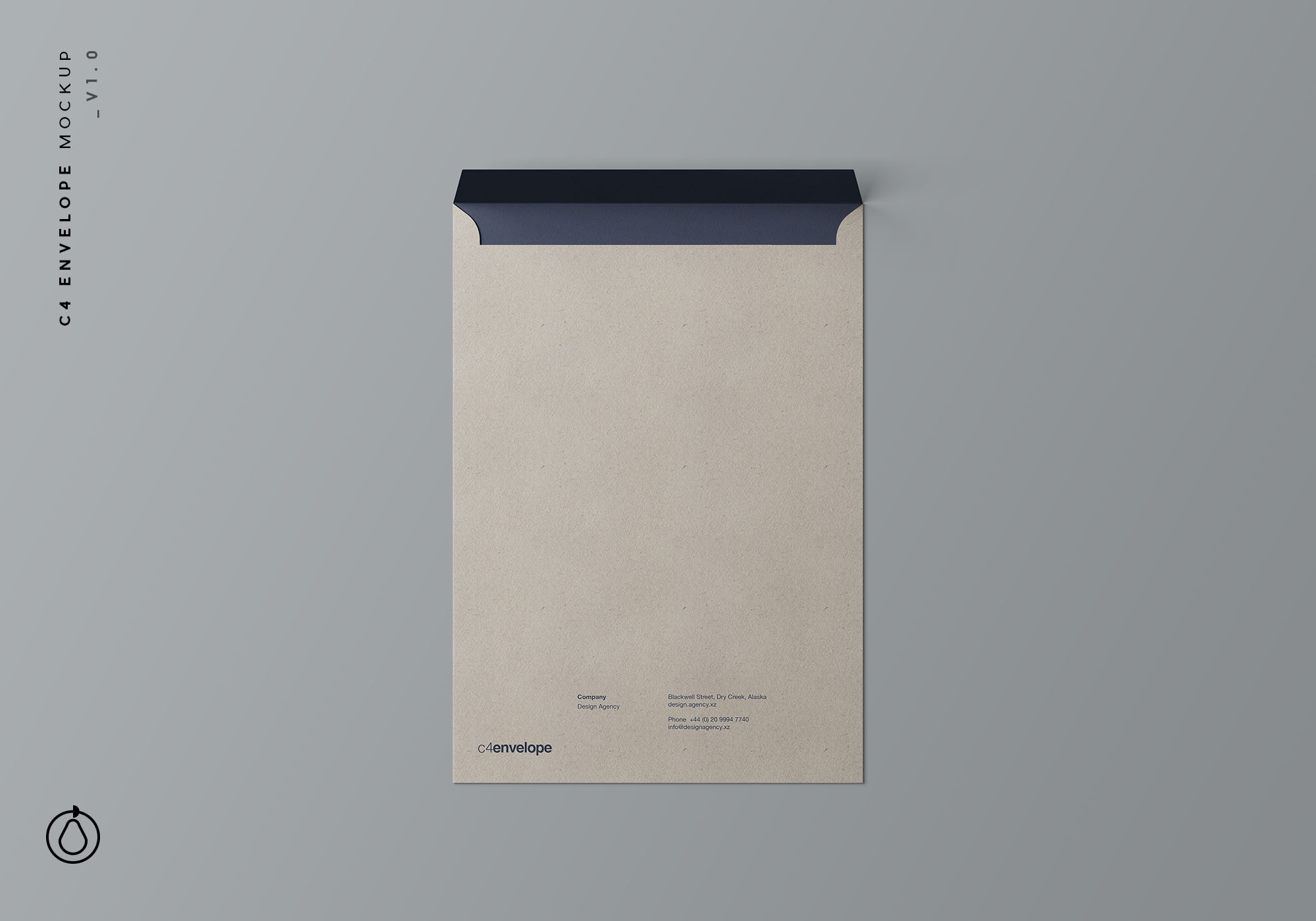 C4标准尺寸信封设计图样机 C4 Envelope Mock