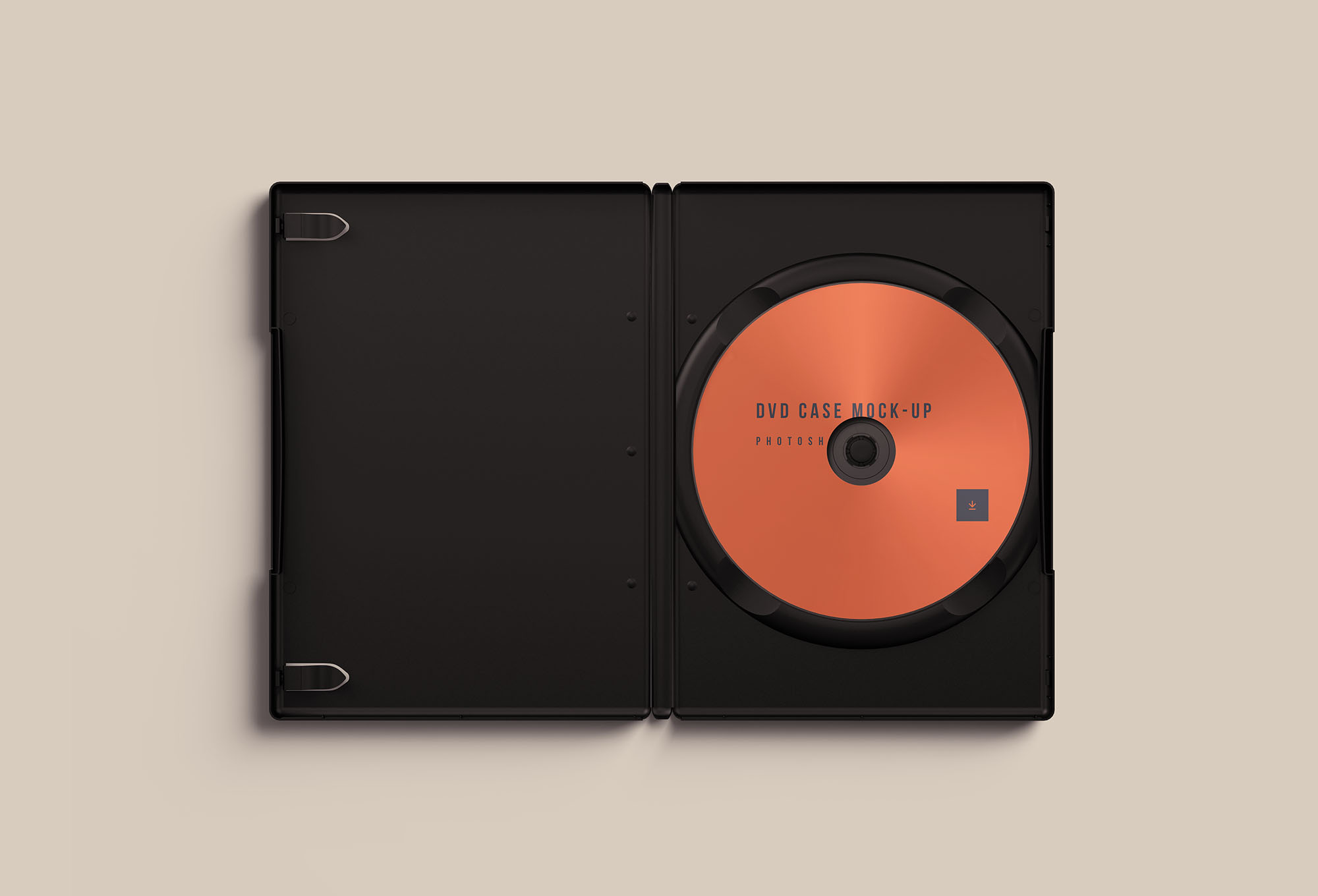 DVD光碟盒封面设计样机模板 DVD Case Mockup