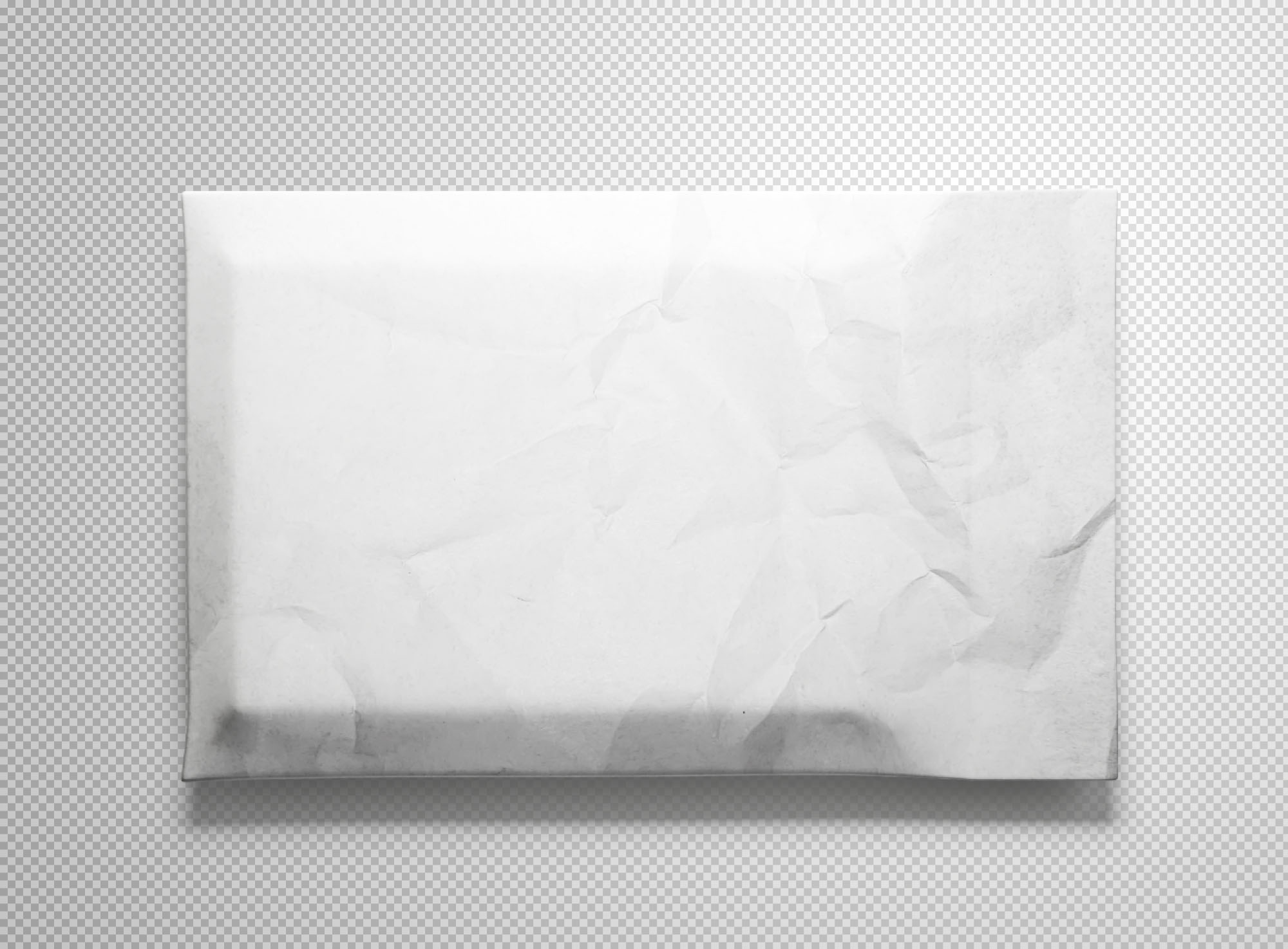 牛皮纸信封设计图样机模板 Envelope Package