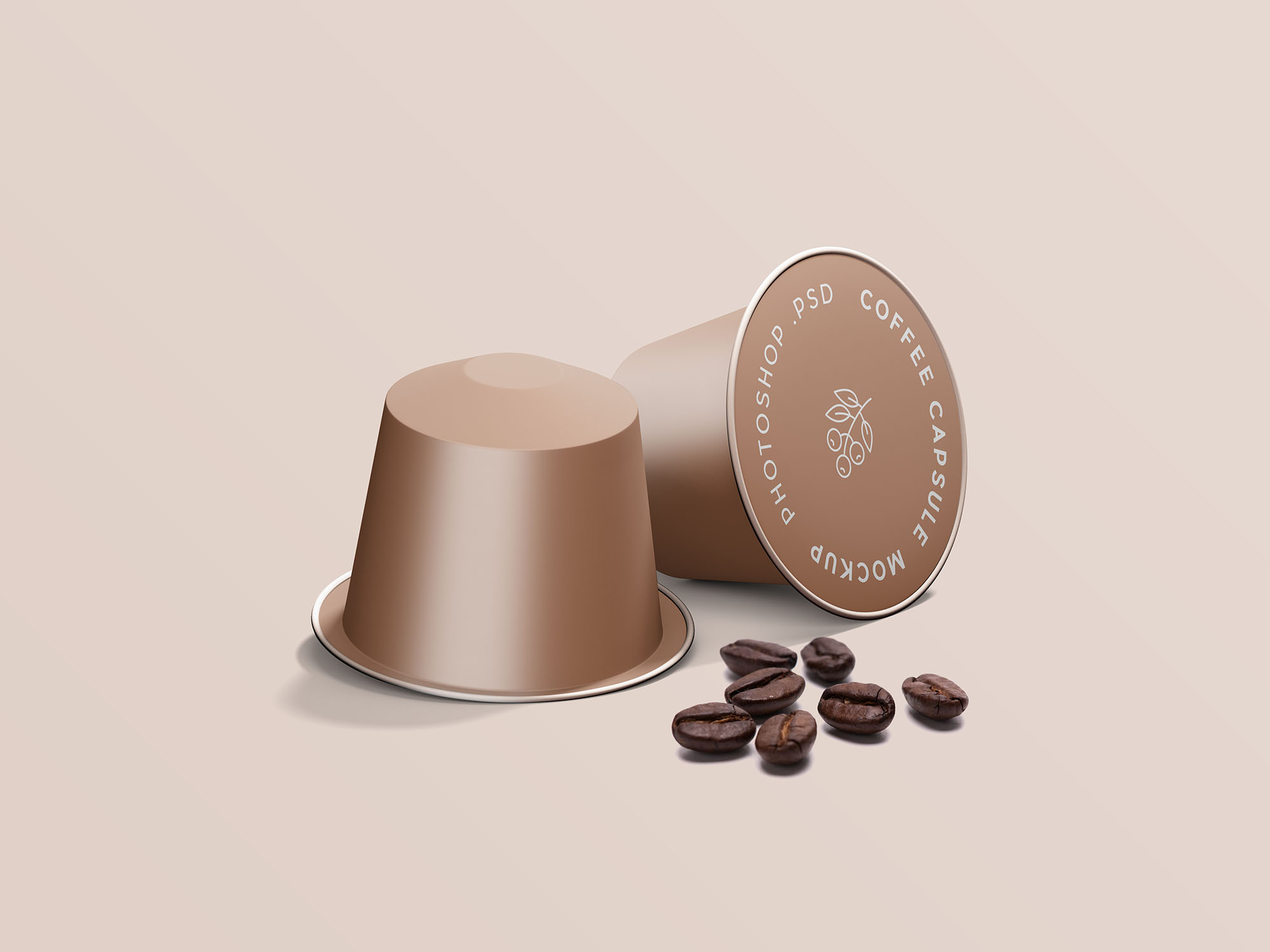 浓缩咖啡胶囊外观设计效果图样机 Espresso Coffe