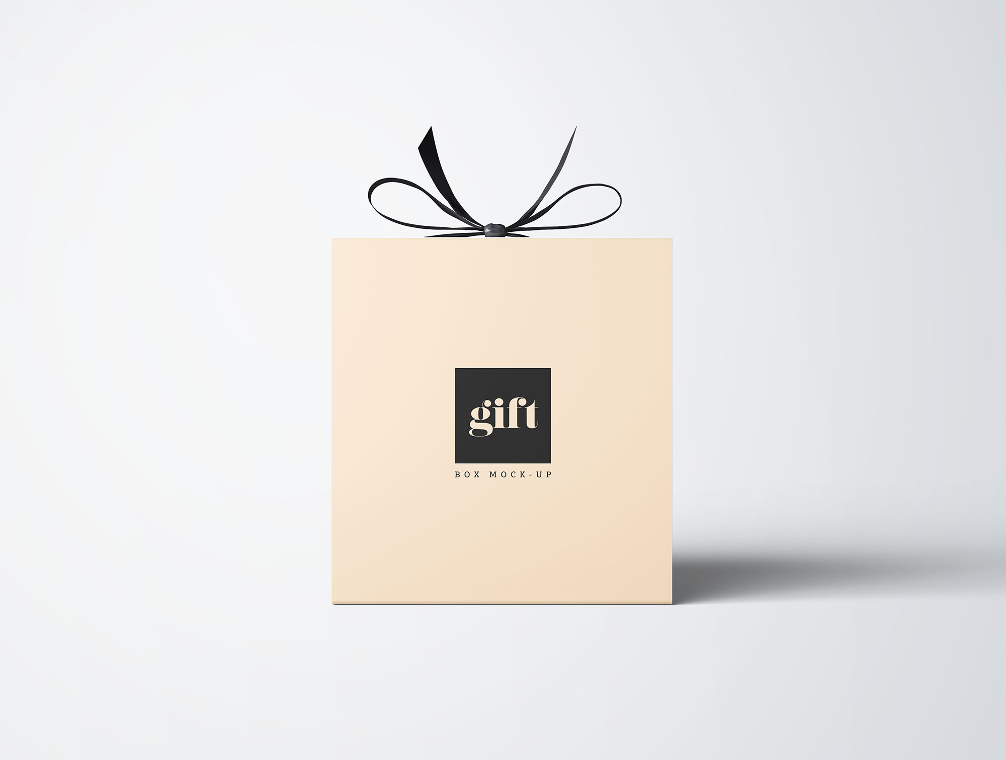 礼品包装盒设计效果图样机 Gift Box Mockup