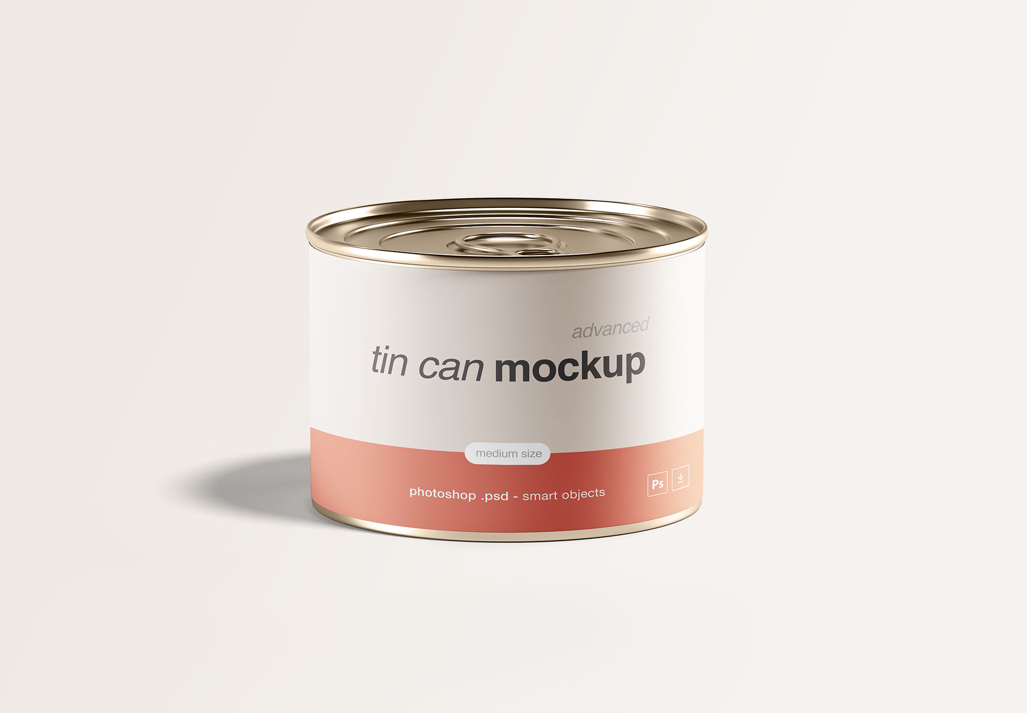 锡罐食品包装产品贴图展示模版 Medium Tin Can