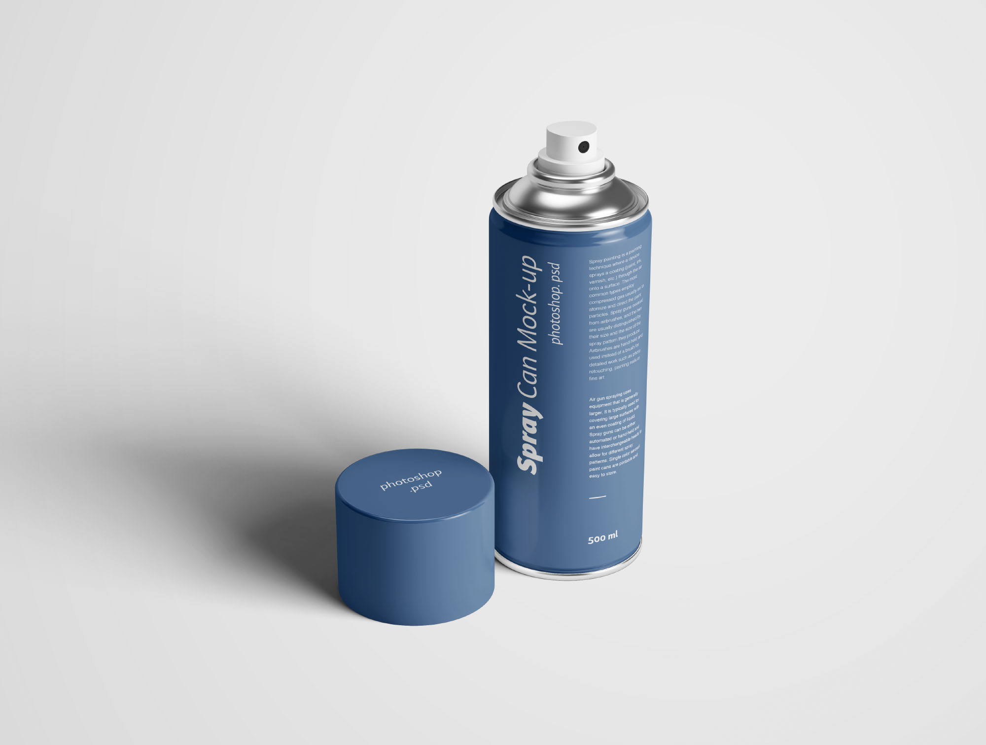 喷雾瓶喷雾罐外观设计样机PSD模板 Spray Can Mo