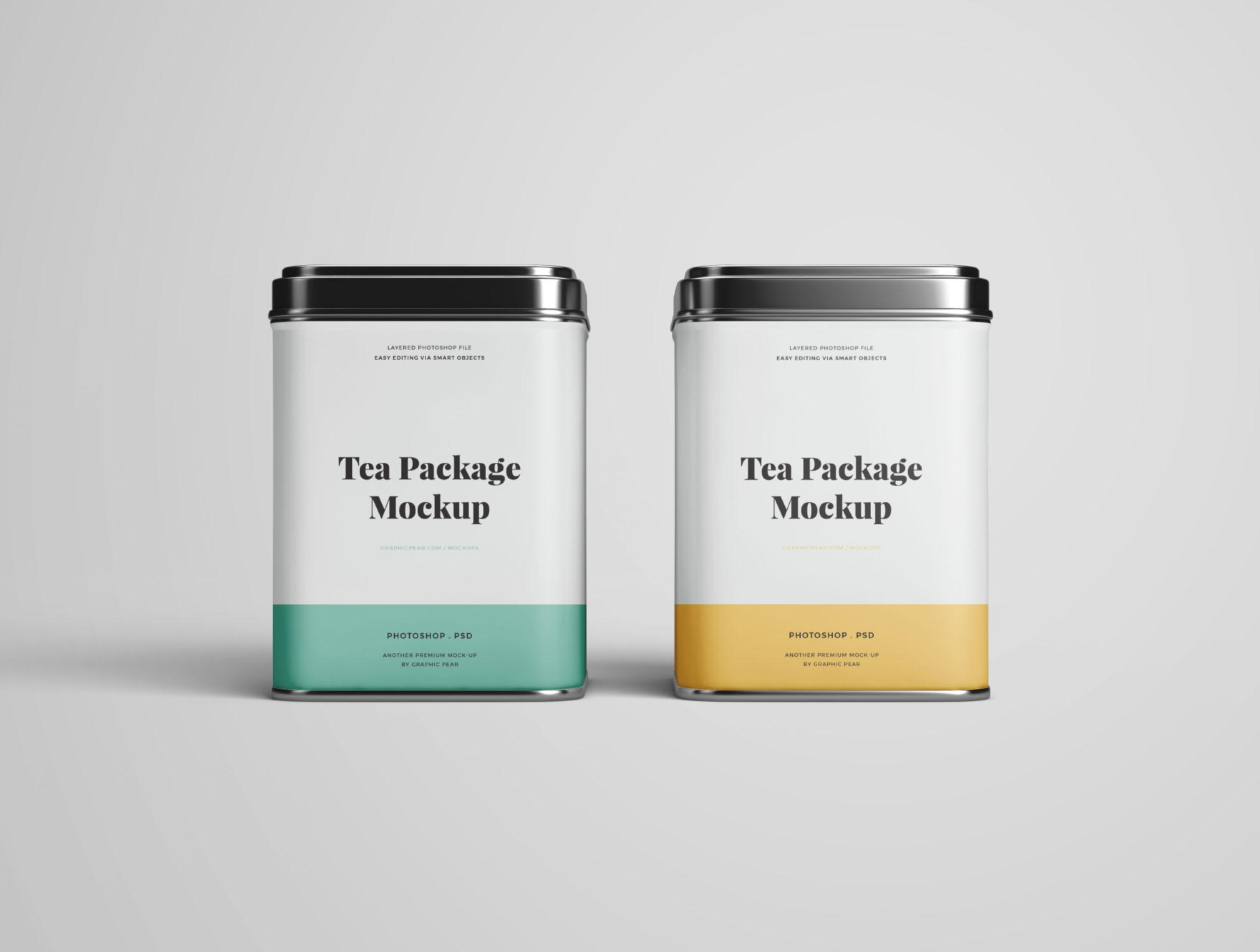 罐头包装外观设计样机模板 Tea Package Mocku