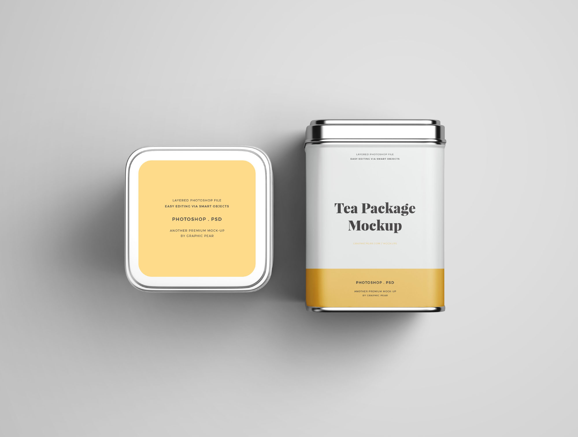 罐头包装外观设计样机模板 Tea Package Mocku