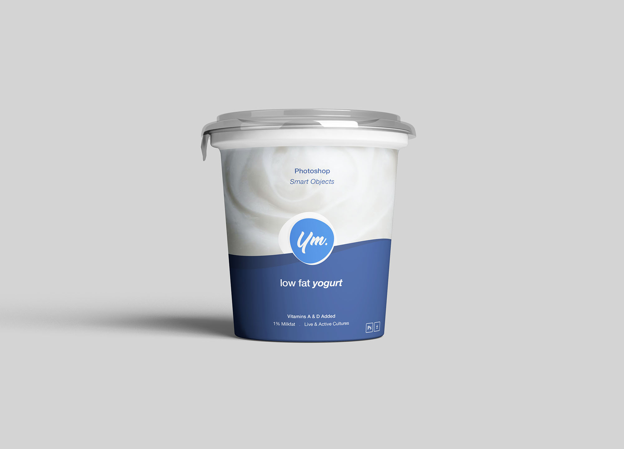 高品质的逼真的高端牛奶酸奶包装设计 #292078