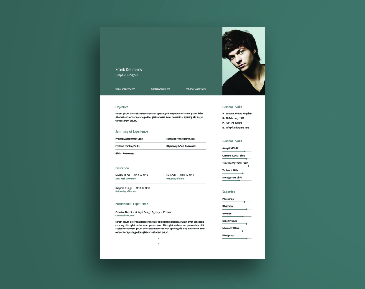 实用简历模板 Creative Resume Templat