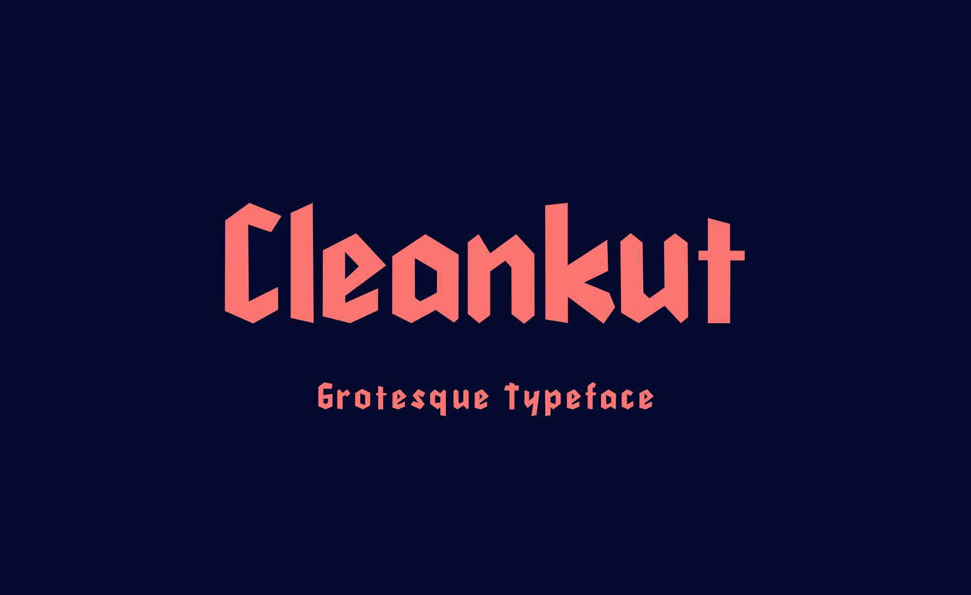 现代印刷体字体 Cleankut Grotesque Typ