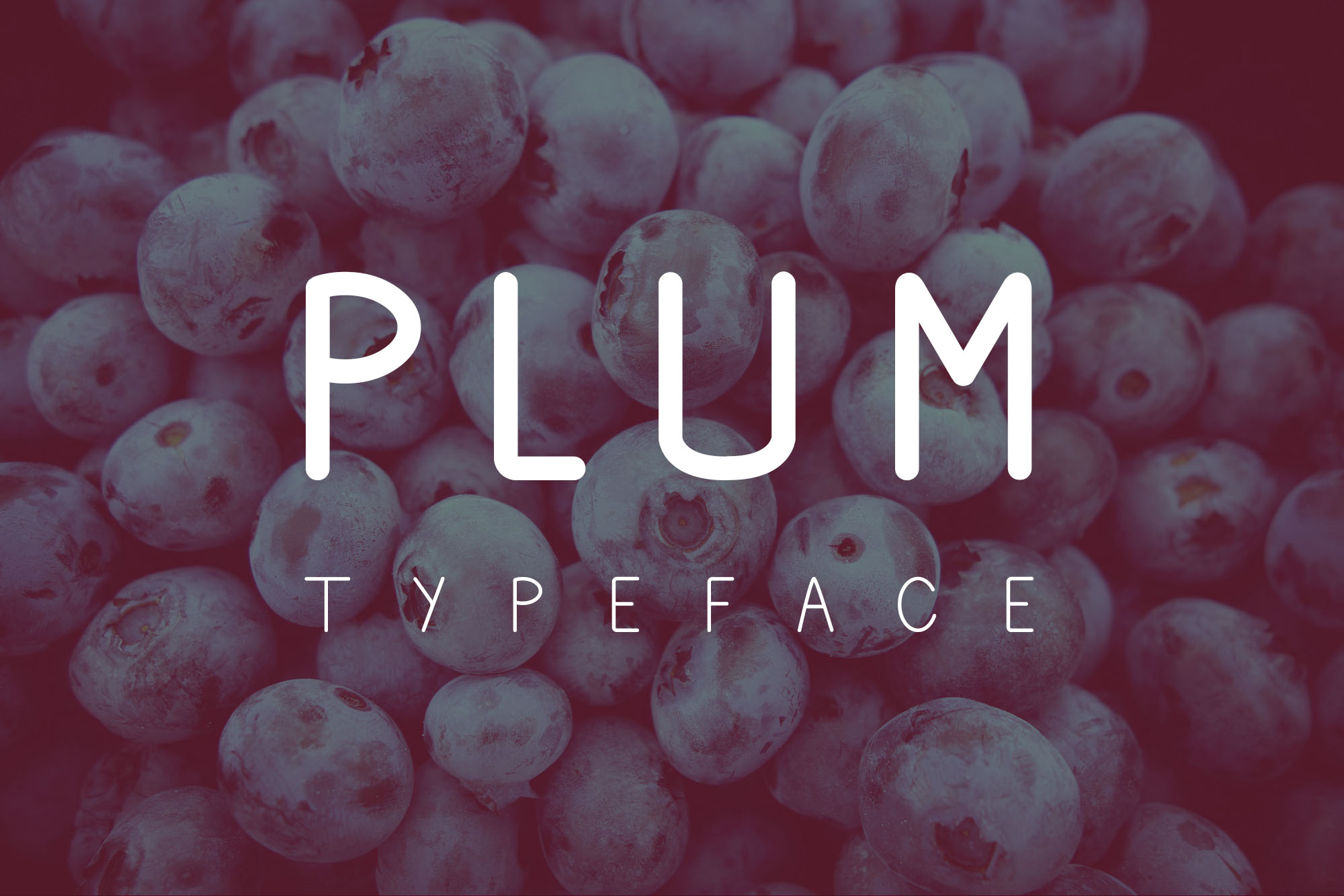 一款艺术圆角英文字体Plum Fun Typeface