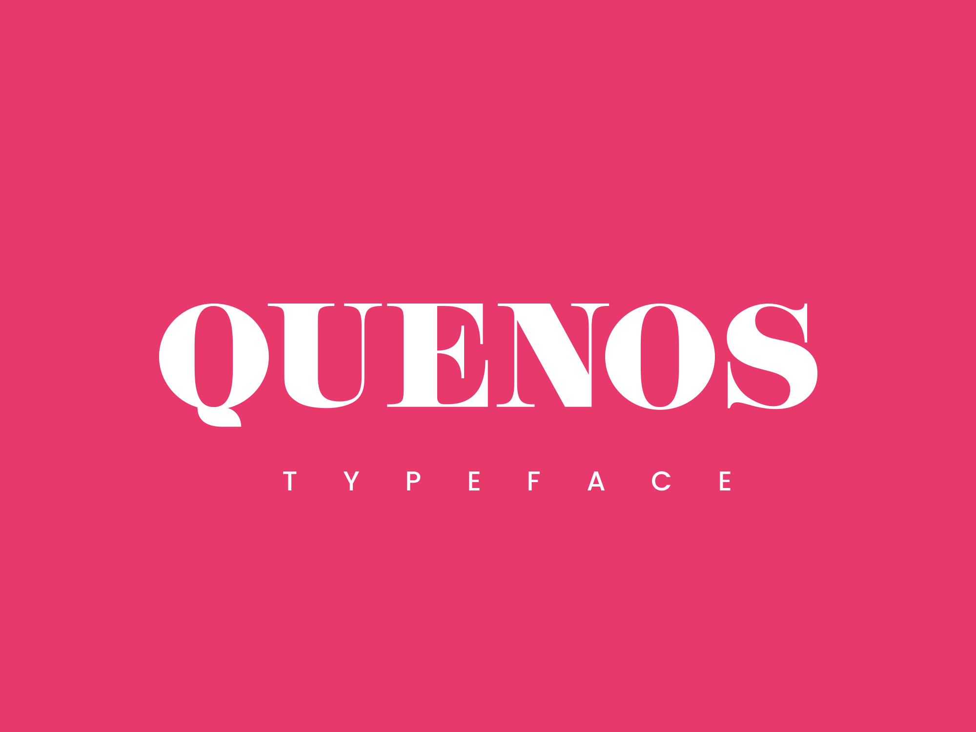 典型的大写衬线字体 Quenos Uppercase Ser