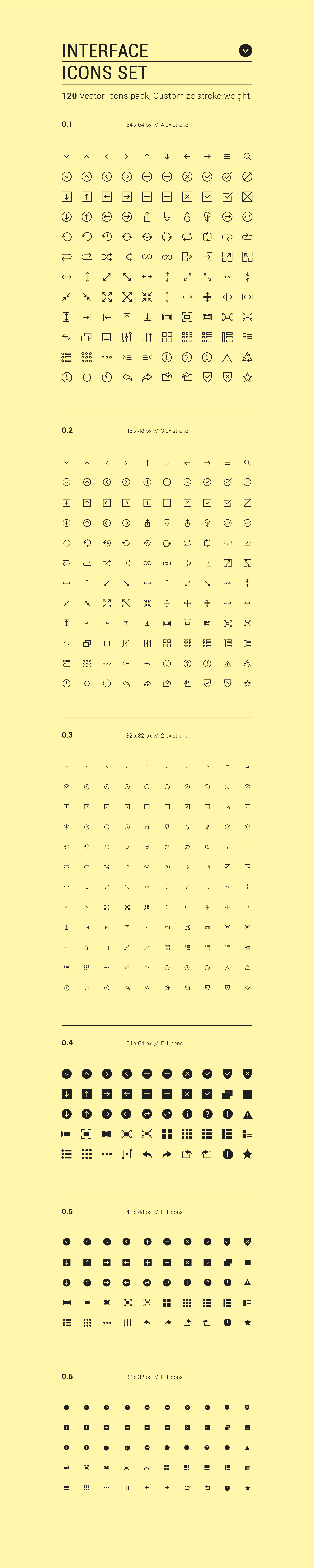 主题矢量线性图标 The Icons Set :: Inte