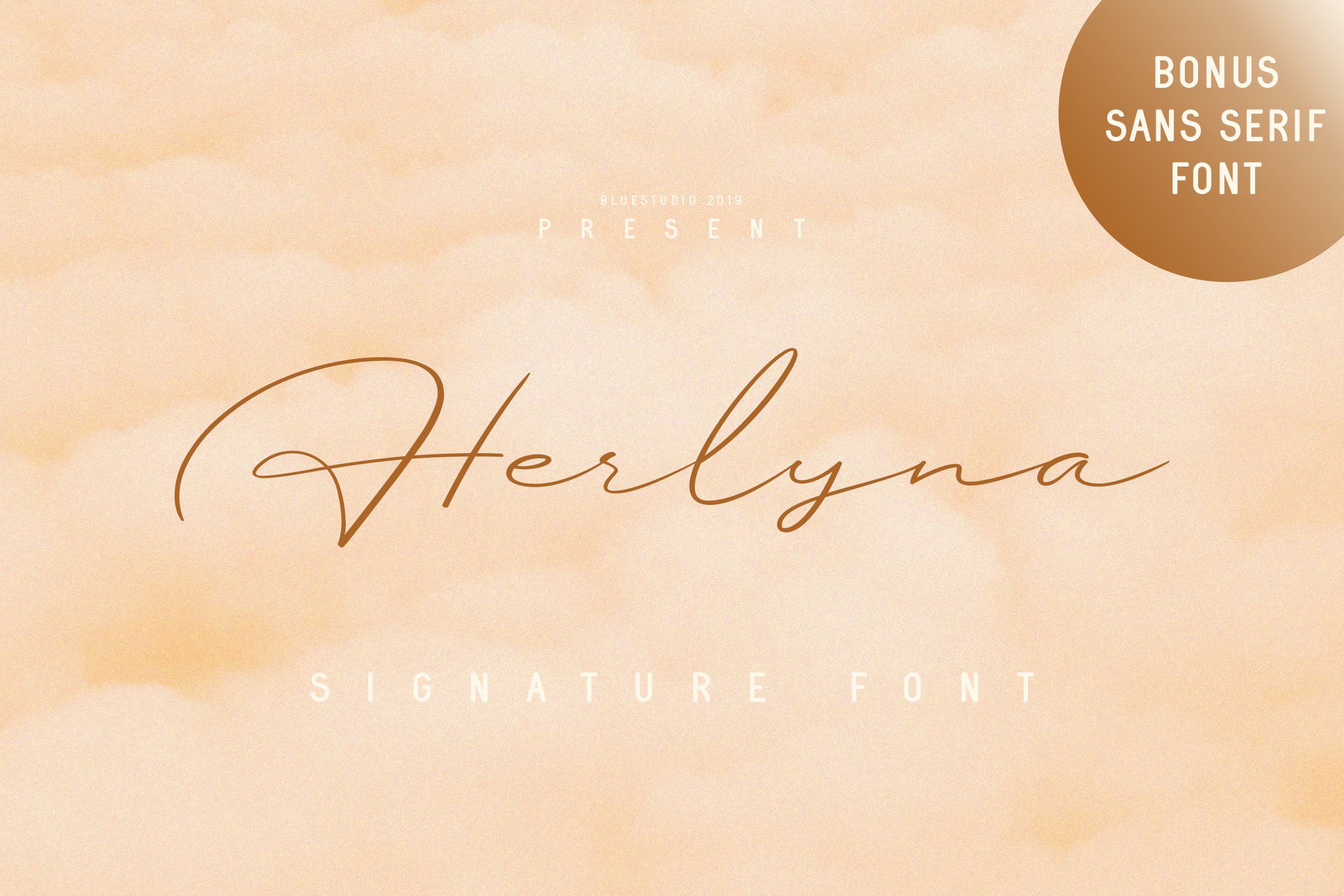 现代优雅的手写英文签名字体 Herlyna // Signa