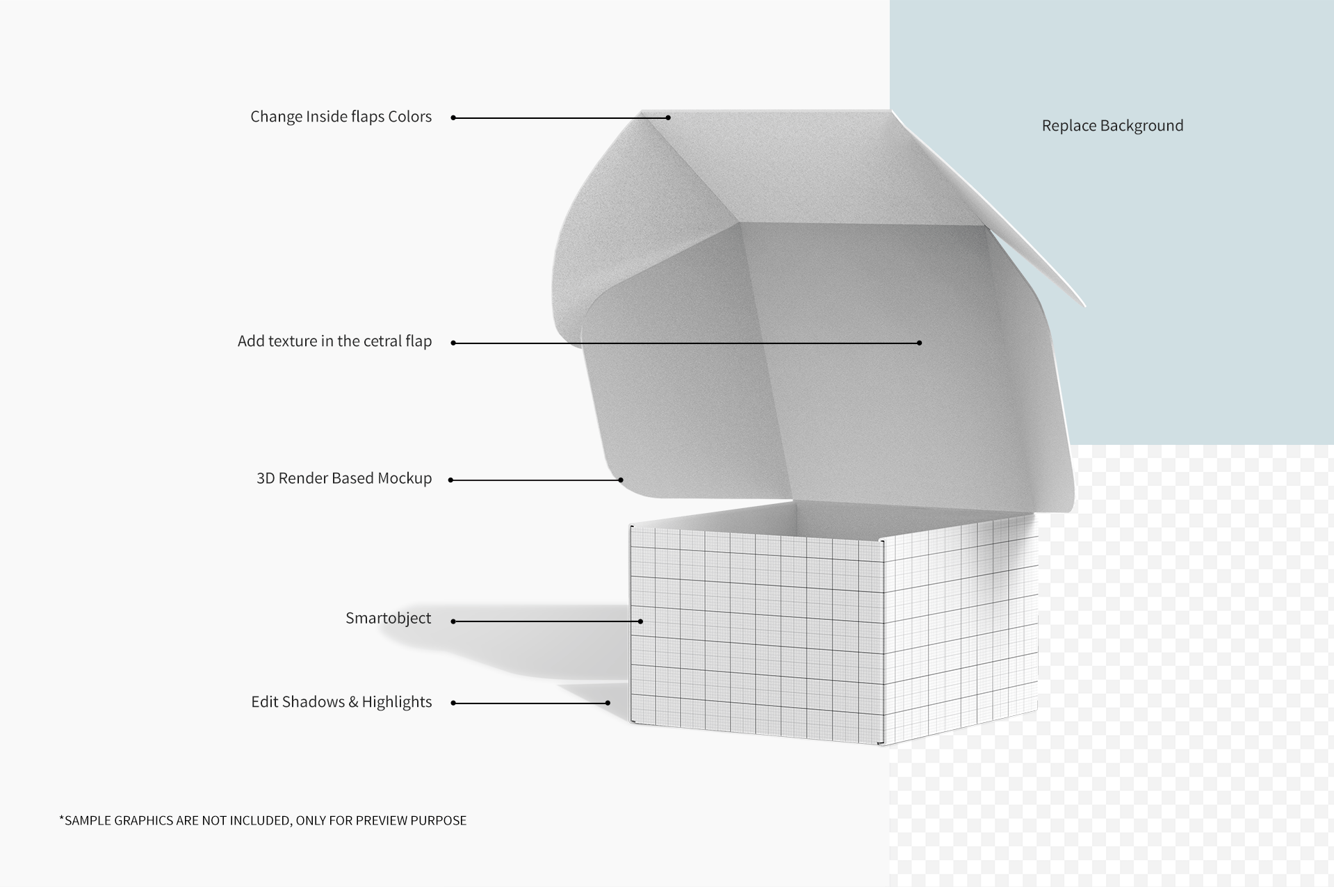 快递包裹瓦楞纸箱包装设计提案样机PSD模板 Mailing