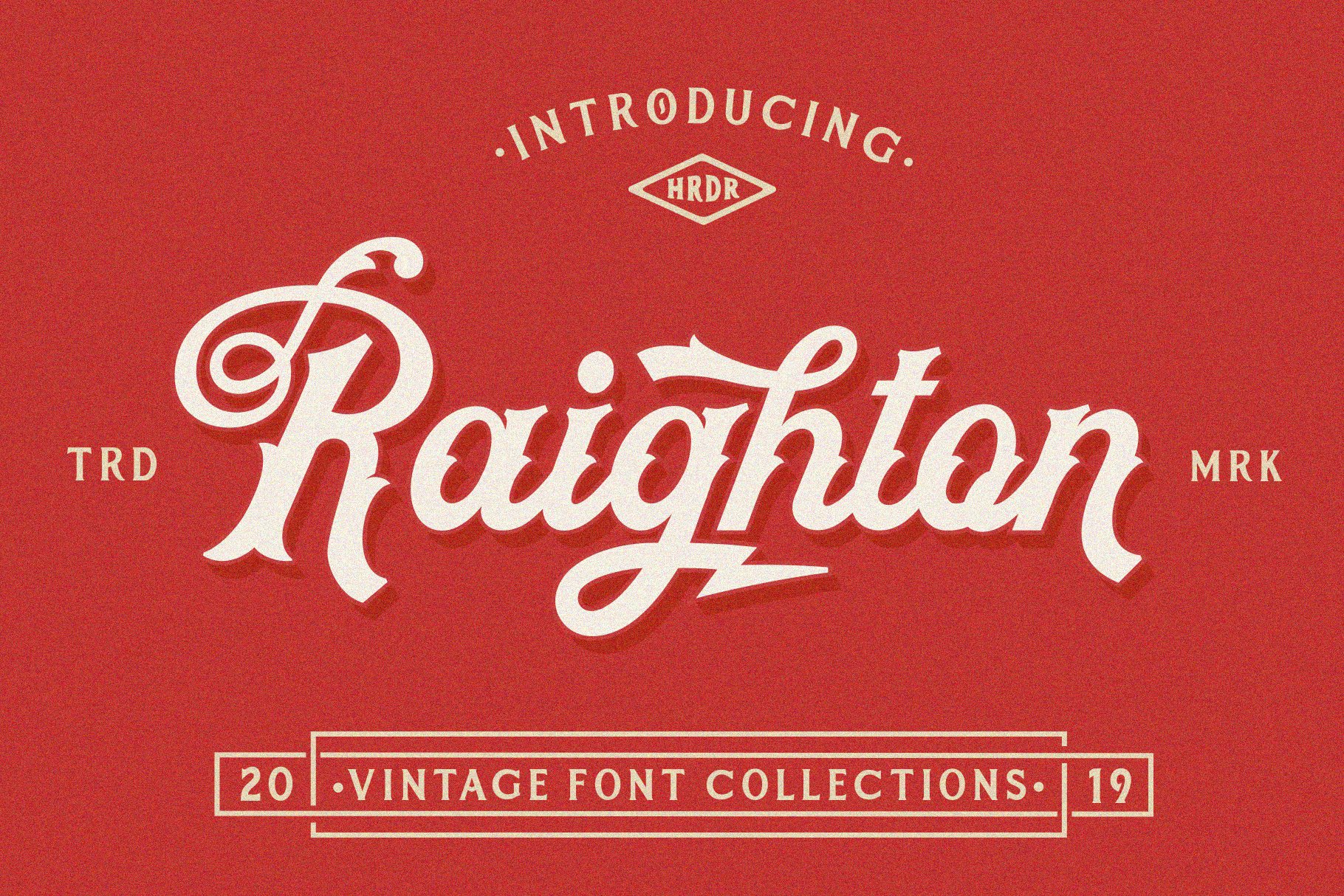 复古衬线英文字体 Raighton Font Collect