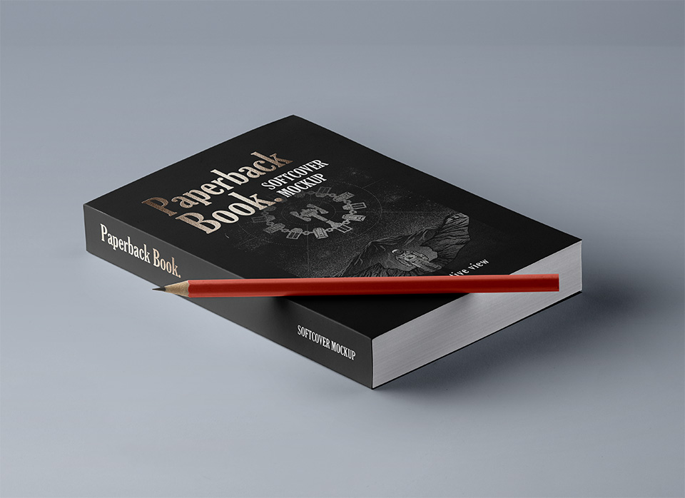 平装书书本样机模板 Paperback Psd Book