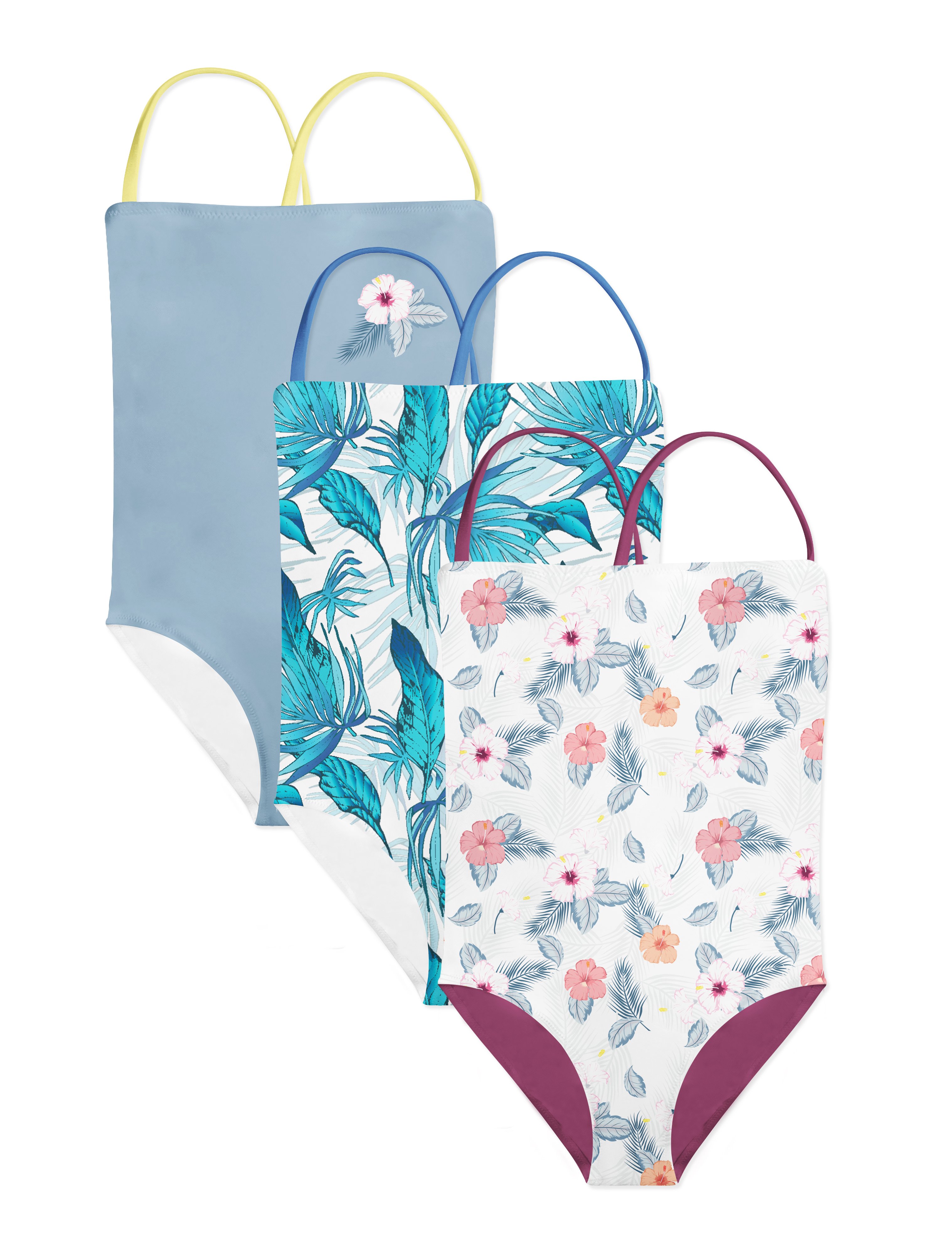 女童婴儿一体式连衣游泳衣品牌服饰设计提案样机模板 Baby