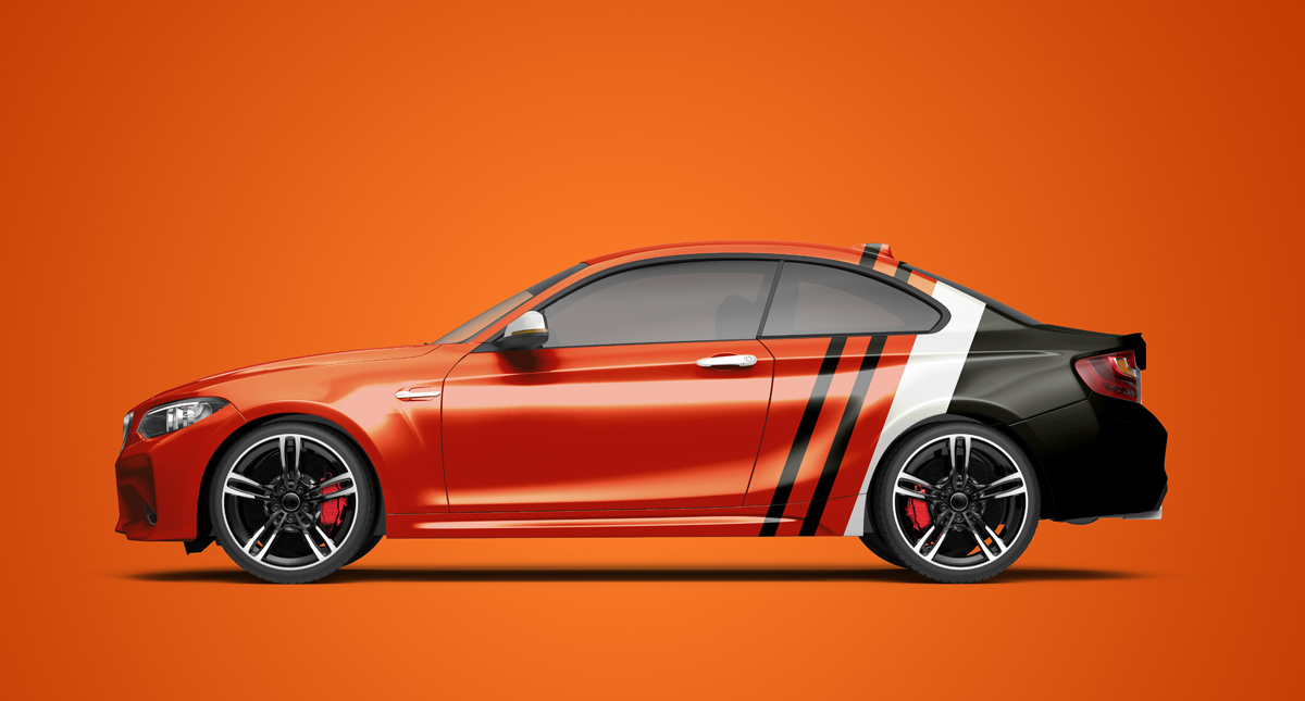 汽车品牌车身广告设计提案样机PSD模板 Car Mockup