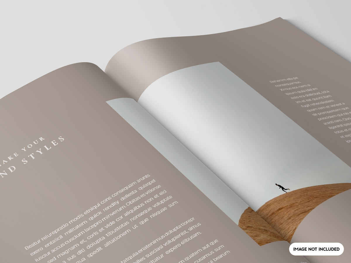 书籍杂志画册封面设计内页展示提案样机PSD模板 Close