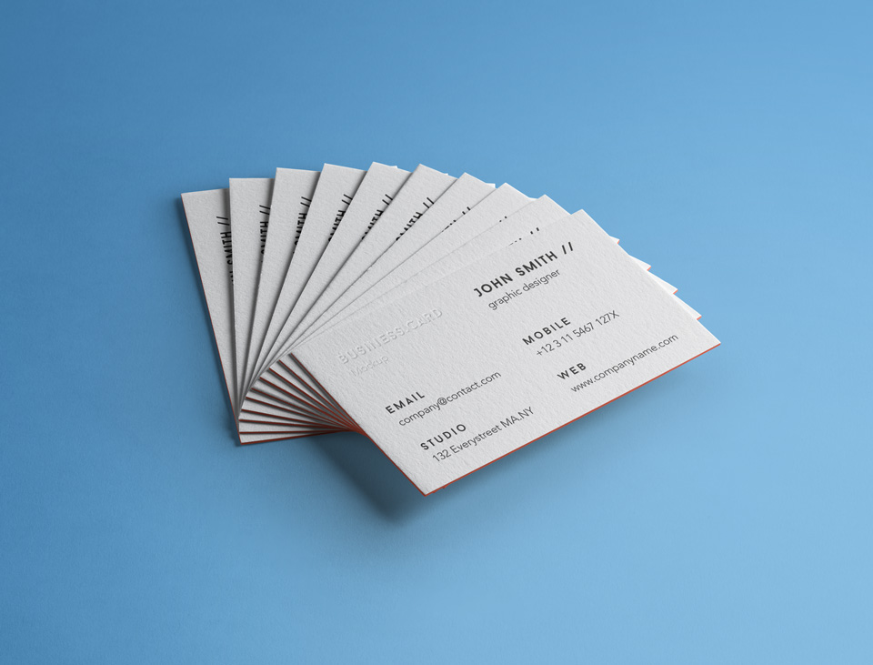 名片品牌样机 Psd Business Card Brand