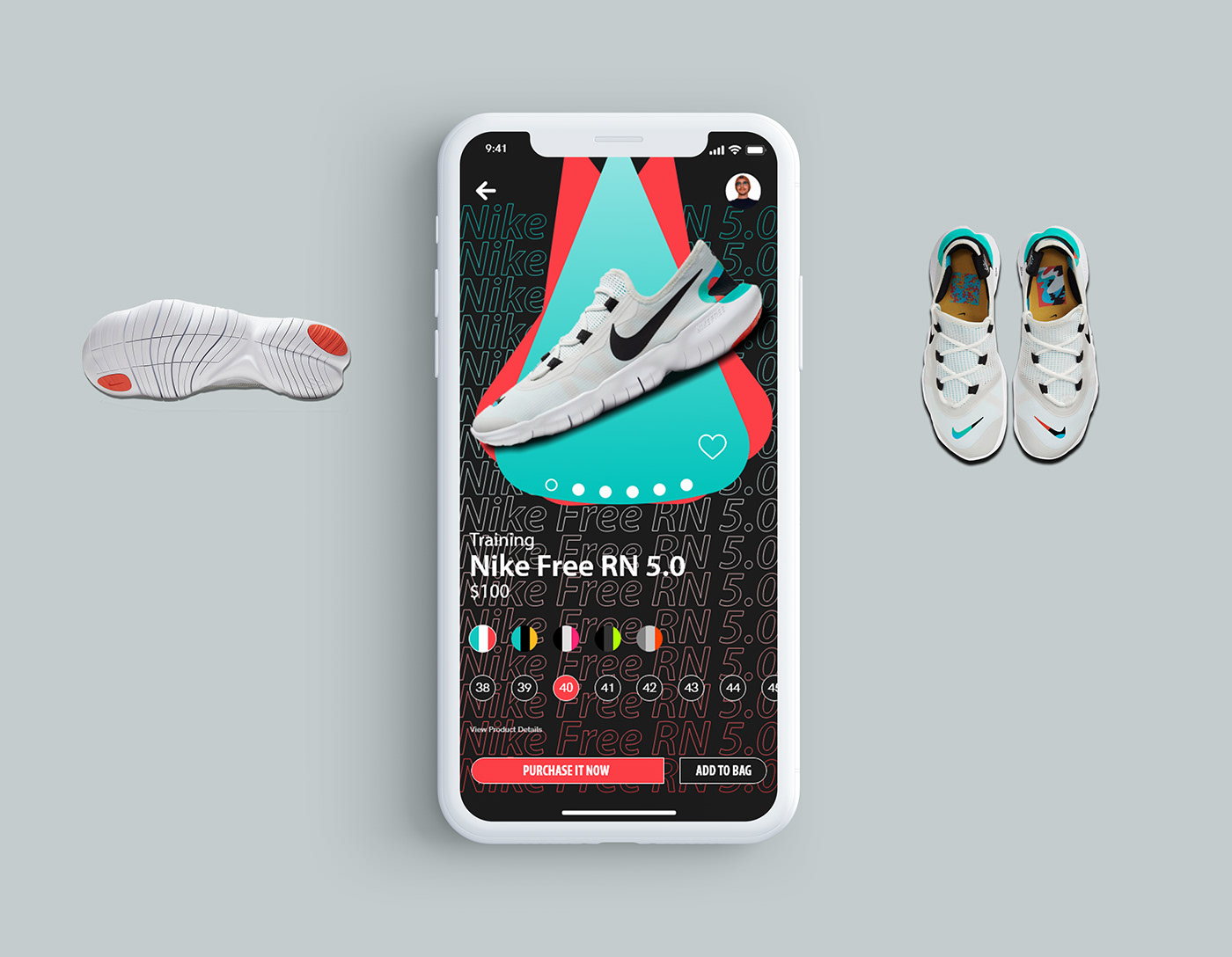 Nike Brand UI/UX Mobile Templa