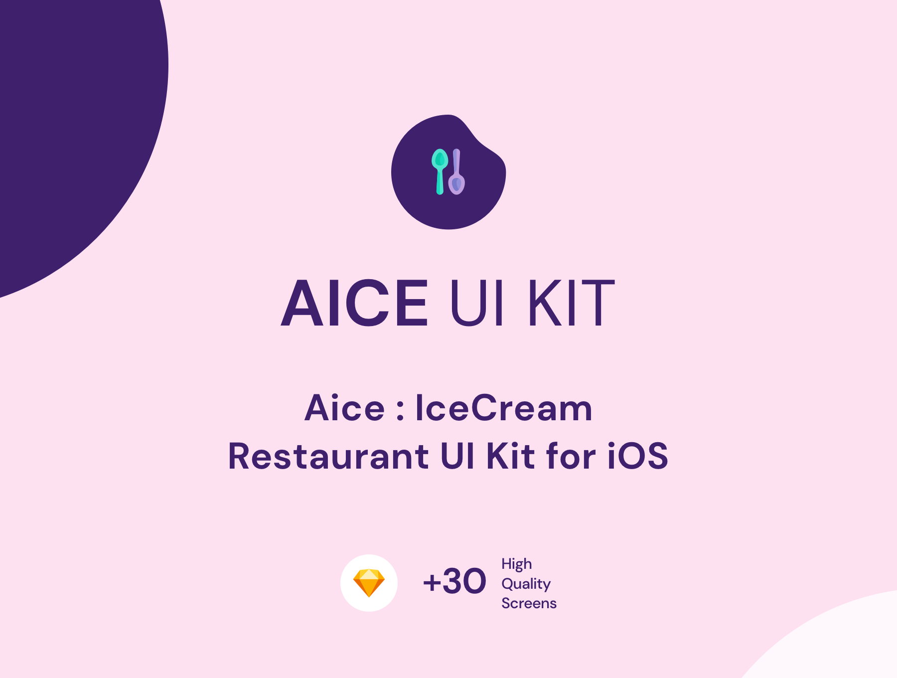 冰淇淋奶茶餐厅在线销售APP应用程序界面UI素材 Aice