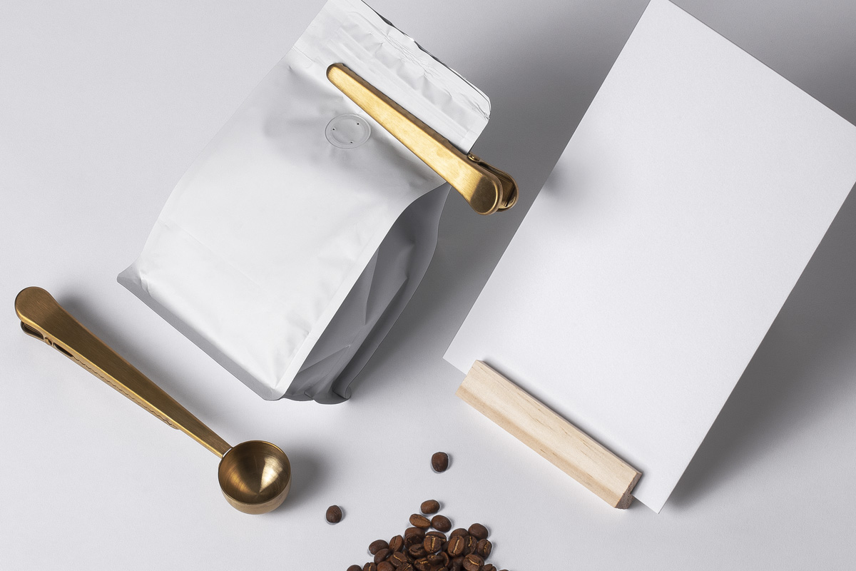 品牌咖啡袋Psd包装样机 Coffee Bag Psd Pa