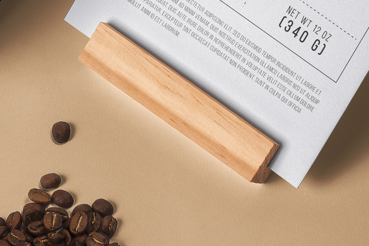 品牌咖啡袋Psd包装样机 Coffee Bag Psd Pa