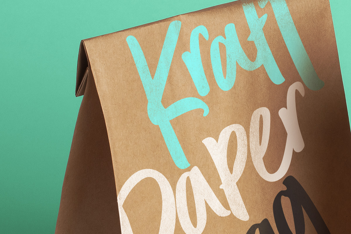 Psd牛皮纸袋包装样机 Psd Kraft Bag Pack