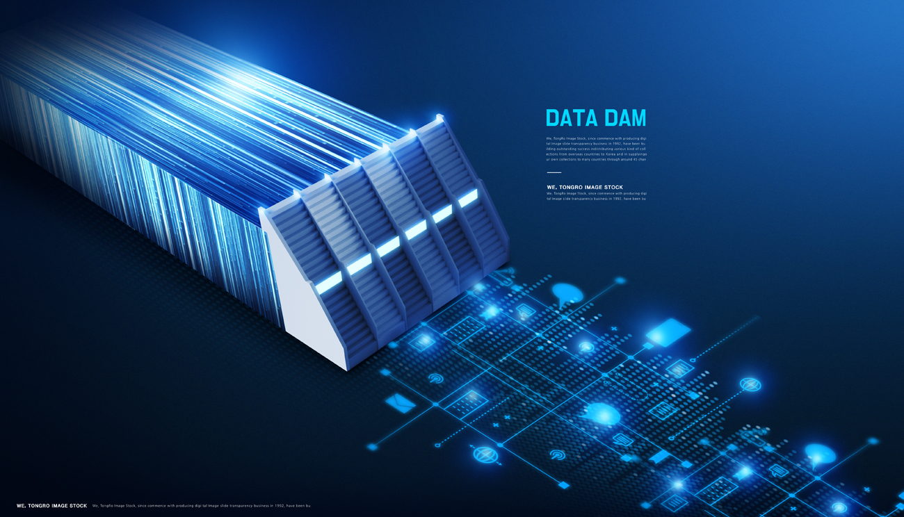 大数据未来科技服务器5G通讯高科技创意概念广告海报PSD模板