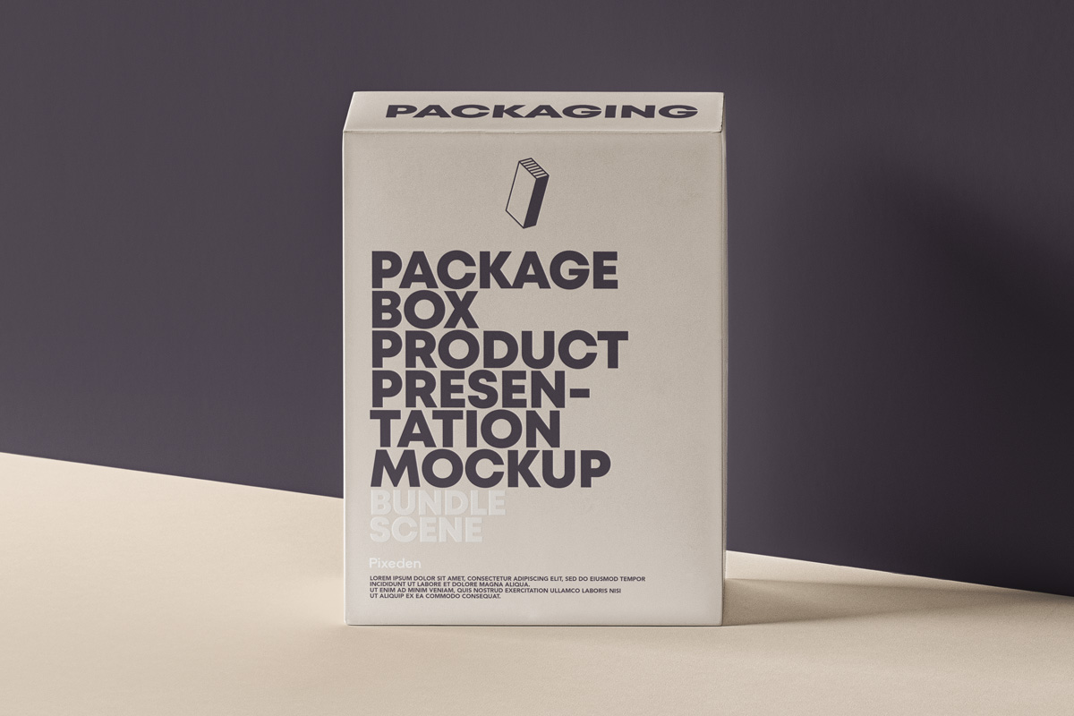 优雅的psd盒子包装样机 Psd Product Packa