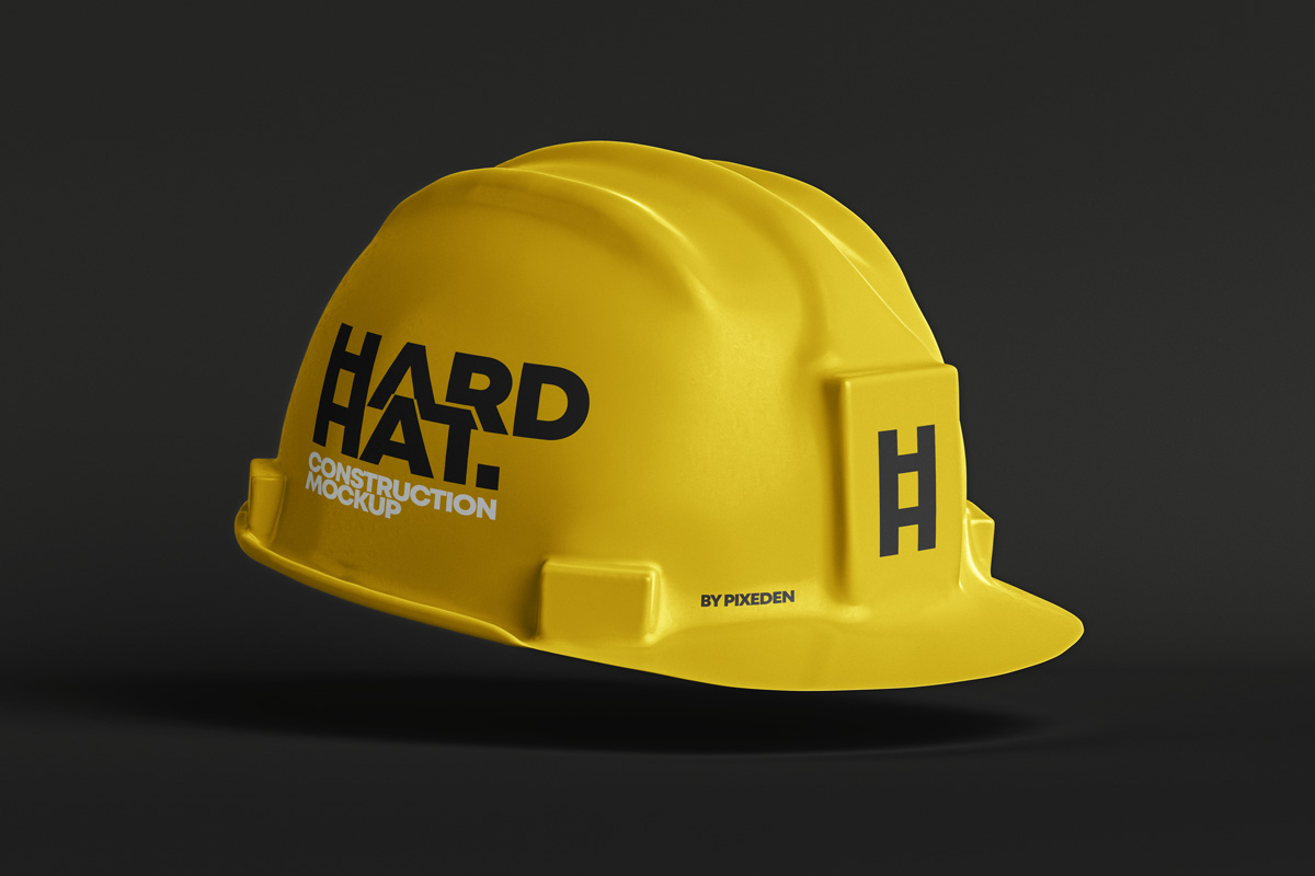 安全帽施工样机 Psd Hard Hat Construct