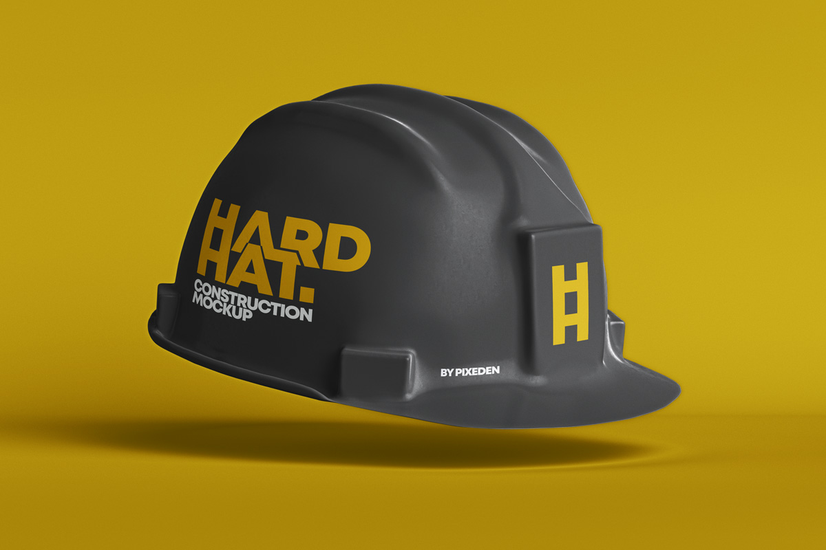 安全帽施工样机 Psd Hard Hat Construct