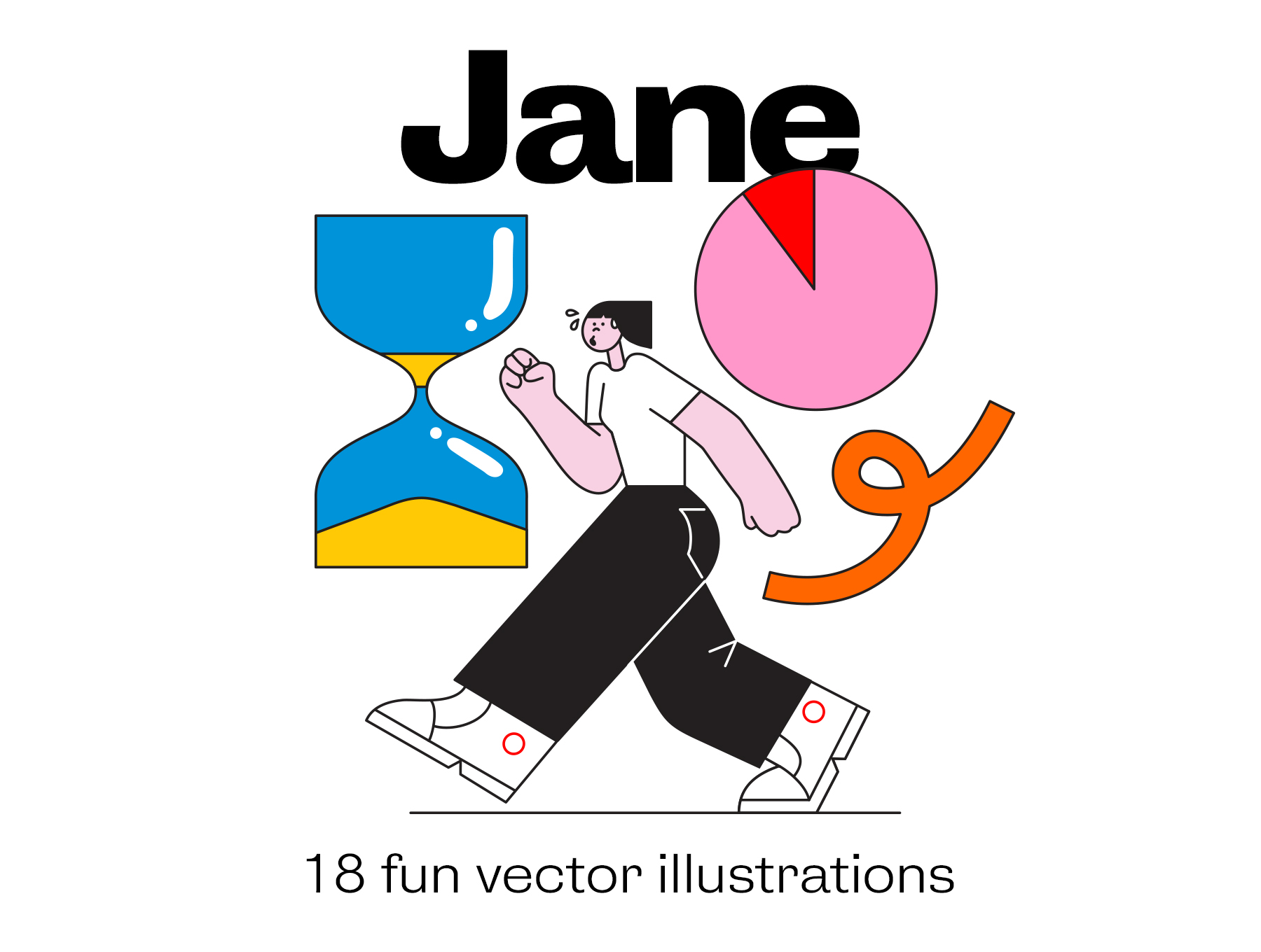 18组有趣的矢量Web插图素材 Jane - illustr